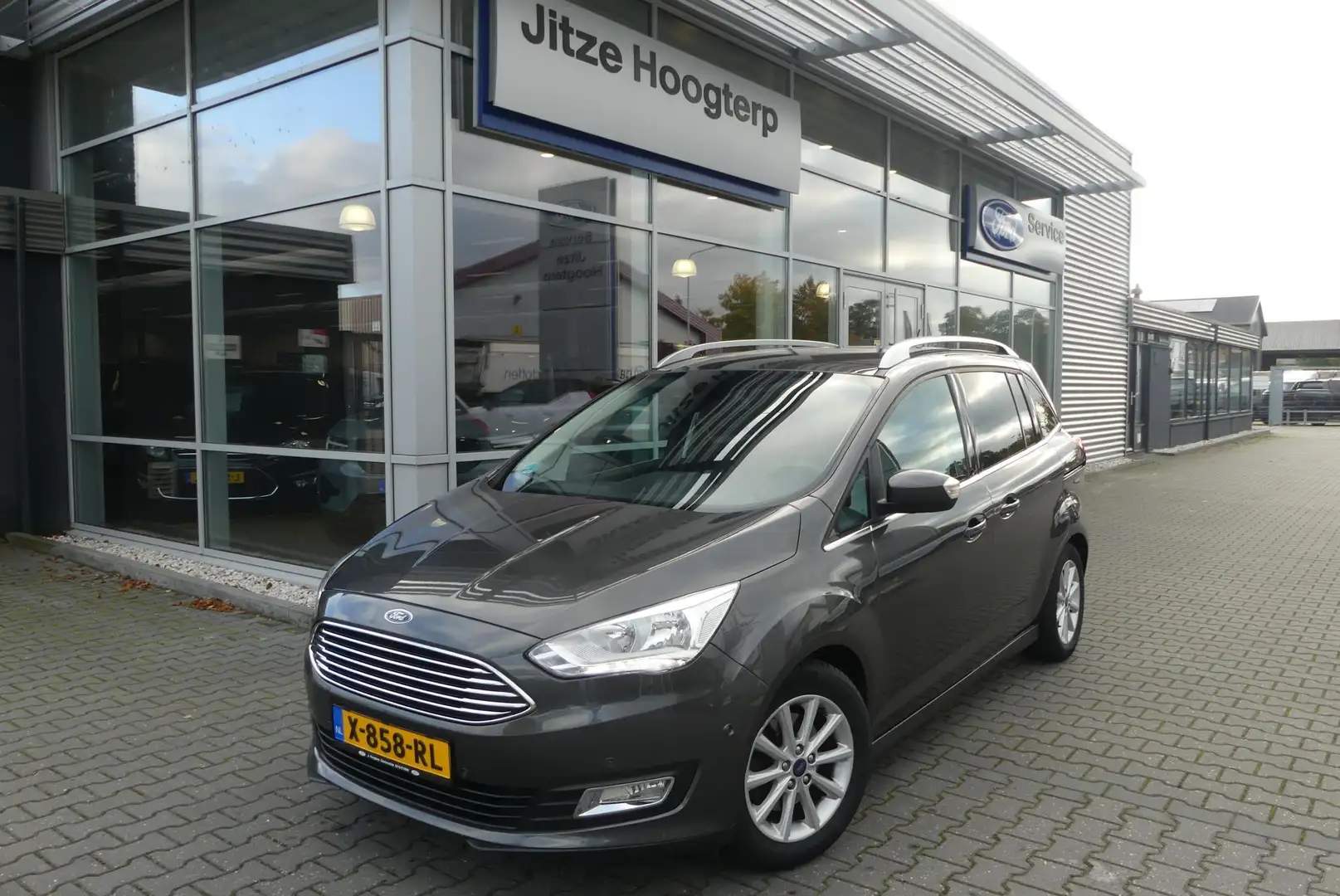 Ford Grand C-Max 1.5 Titanium 7p. CRUISE, CLIMA, TREKHAAK (1.300KG) Gris - 2