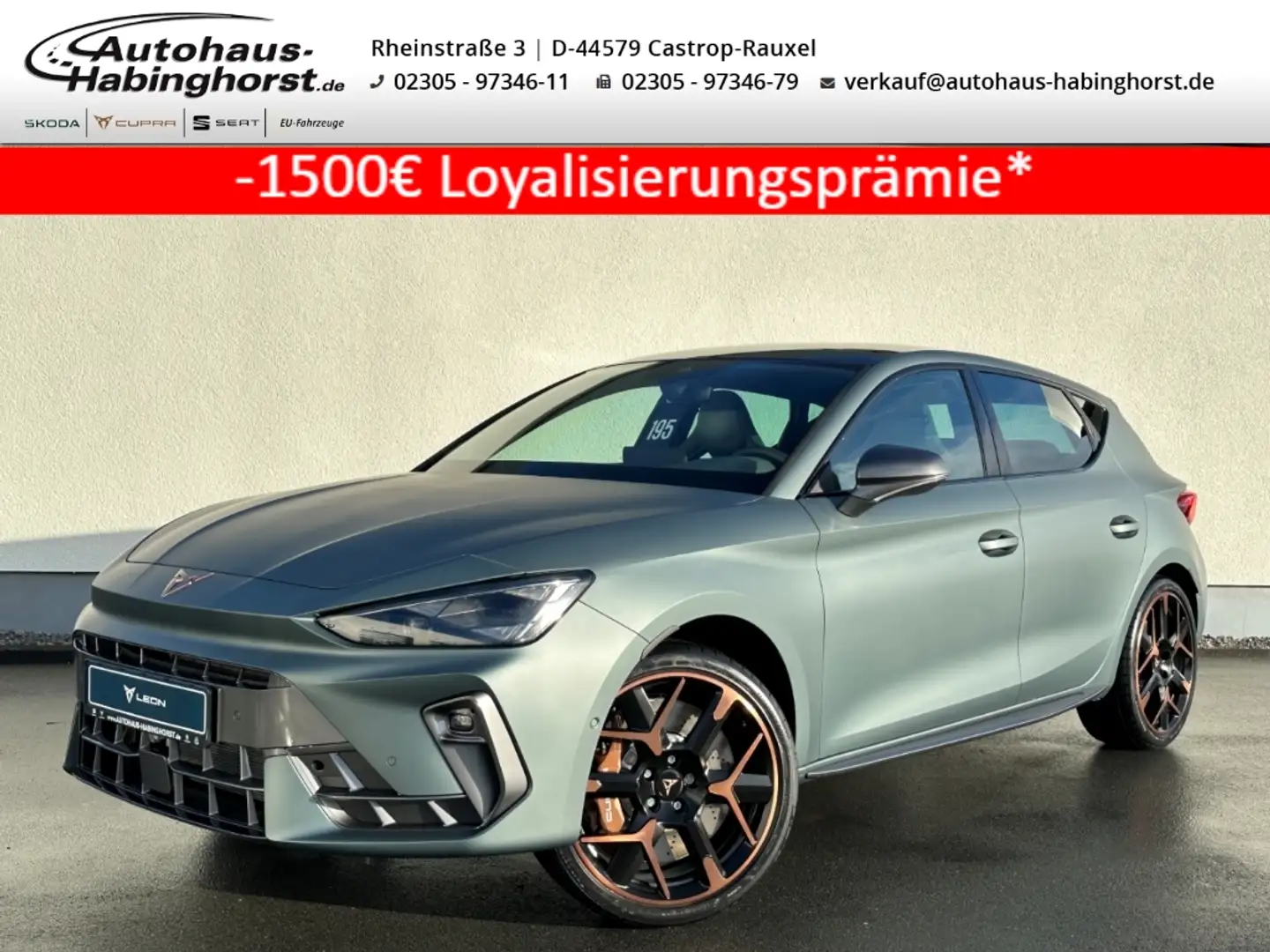 CUPRA Leon 2.0 TSI DSG VZ Extreme Kamera AHK Skyline CUP Scha Grau - 1