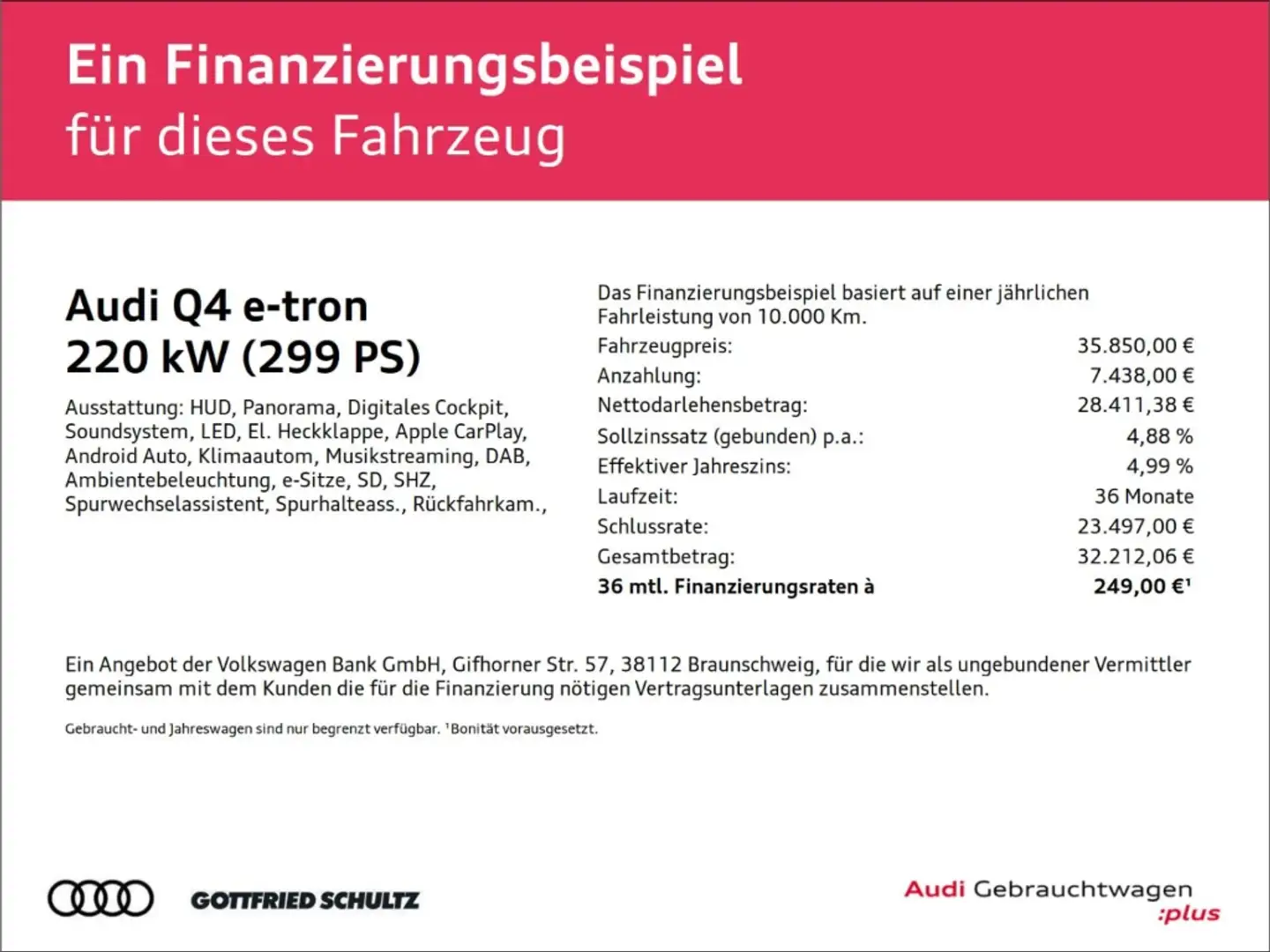 Audi Q4 e-tron Sportback 50 S-line Sonos Pano Blau - 2