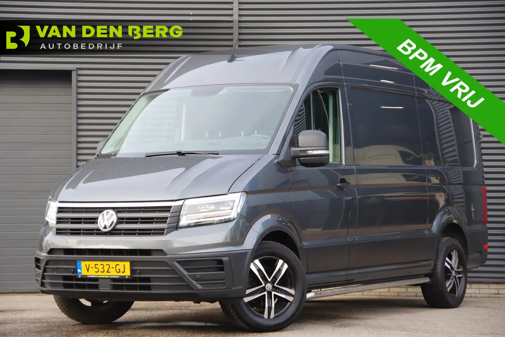 Volkswagen Crafter 35 2.0 TDI L3H3 Highline LED, 140PK, TREKHAAK, E6, Grijs - 1