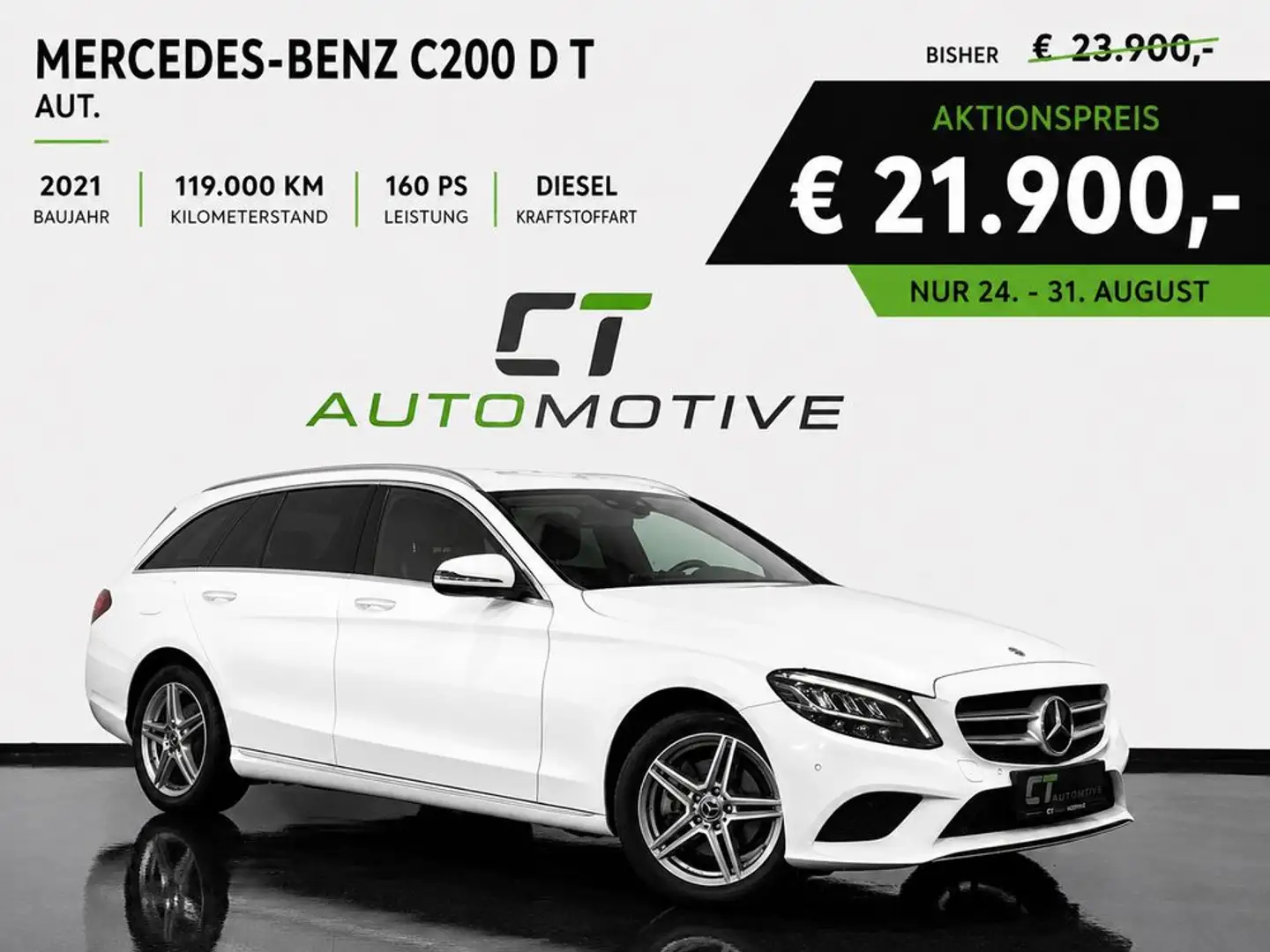 Mercedes-Benz C 200 D  T Aut. Weiß - 1
