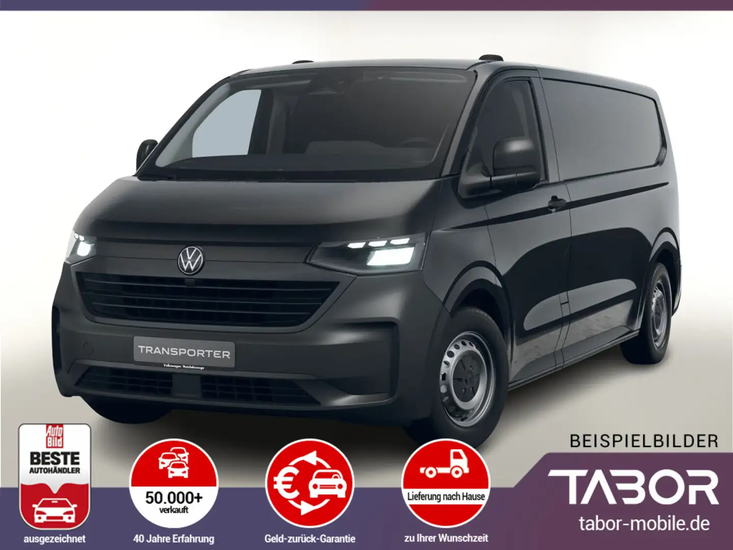 Volkswagen T7 Kastenwagen 2.0 TDI 110 L2 LED PDC Kam HFT 3S Negru - 1