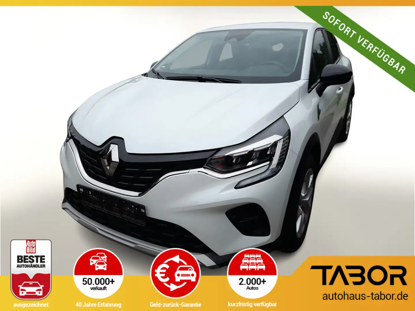 Renault Captur II 1.0 TCe 90 Evolution Nav PDC Kam SHZ Blanc - 1