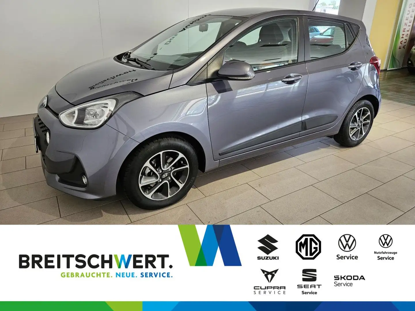 Hyundai i10 1.2 Style Klima Sitzhzg beh.Lenkrad Bluetooth Grey - 1