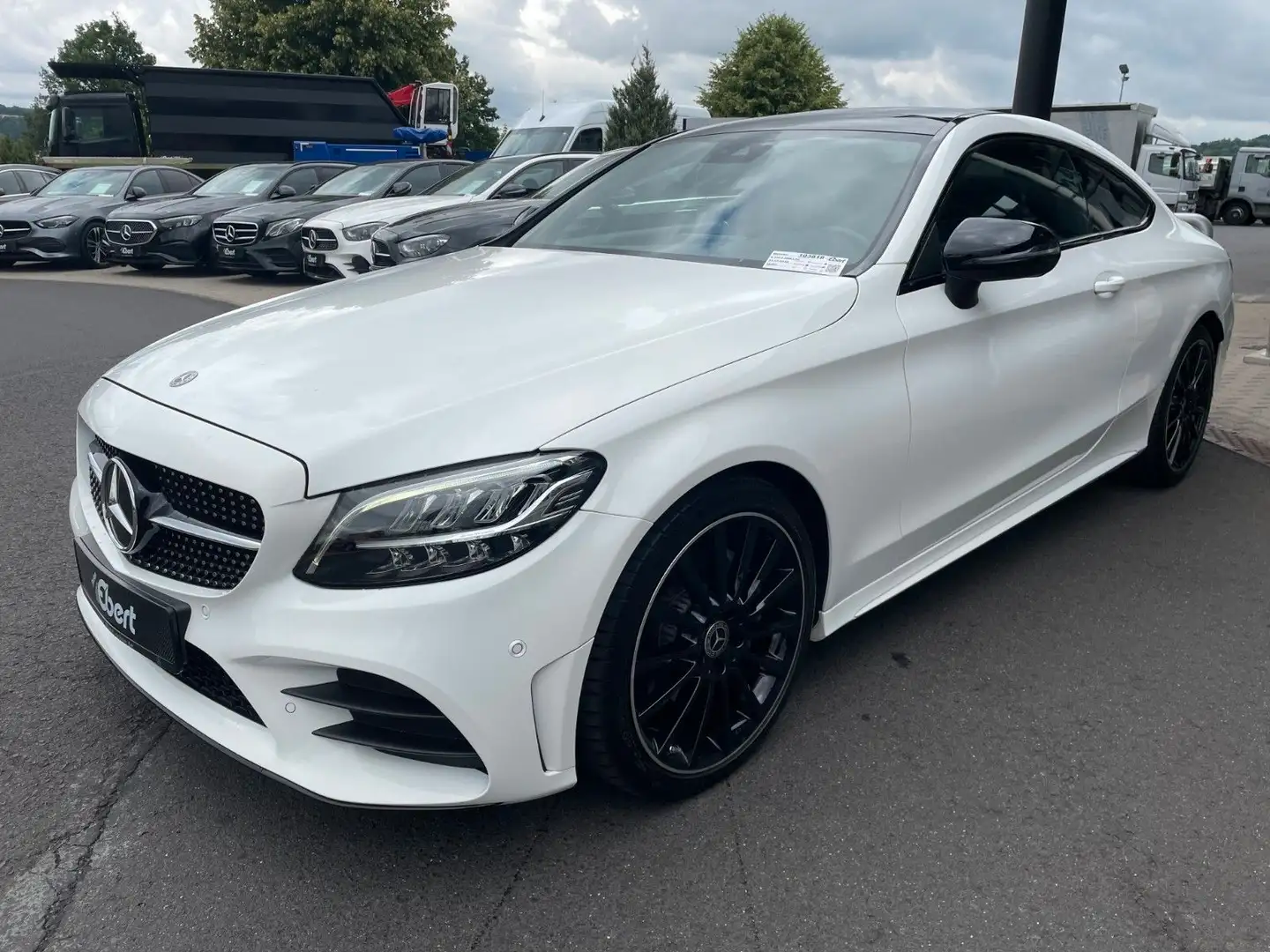Mercedes-Benz C 220 d Coupe AMG+Pano+R-Kamera+Night+Carplay Blanc - 2