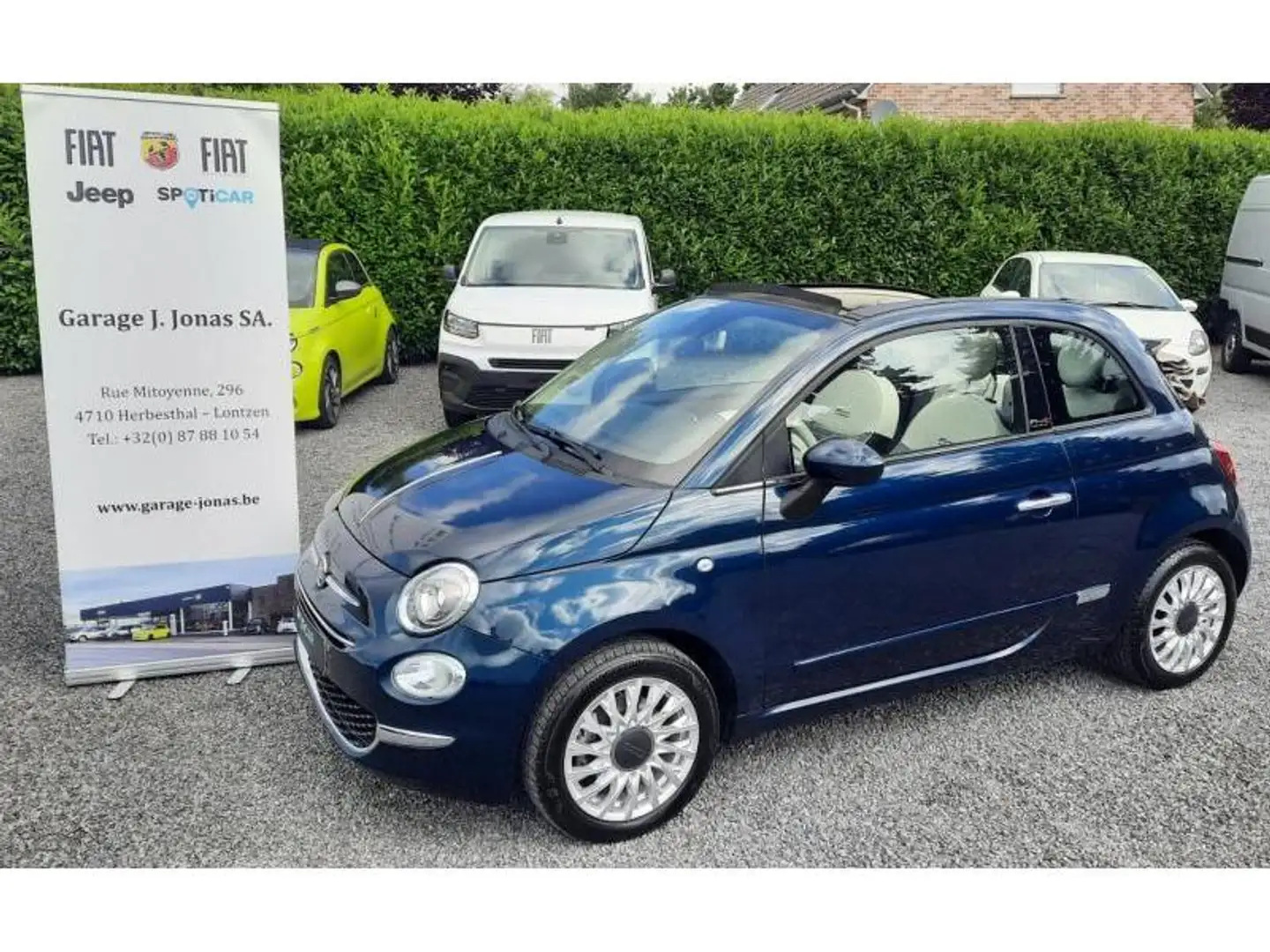 Fiat 500C Lounge Bleu - 1