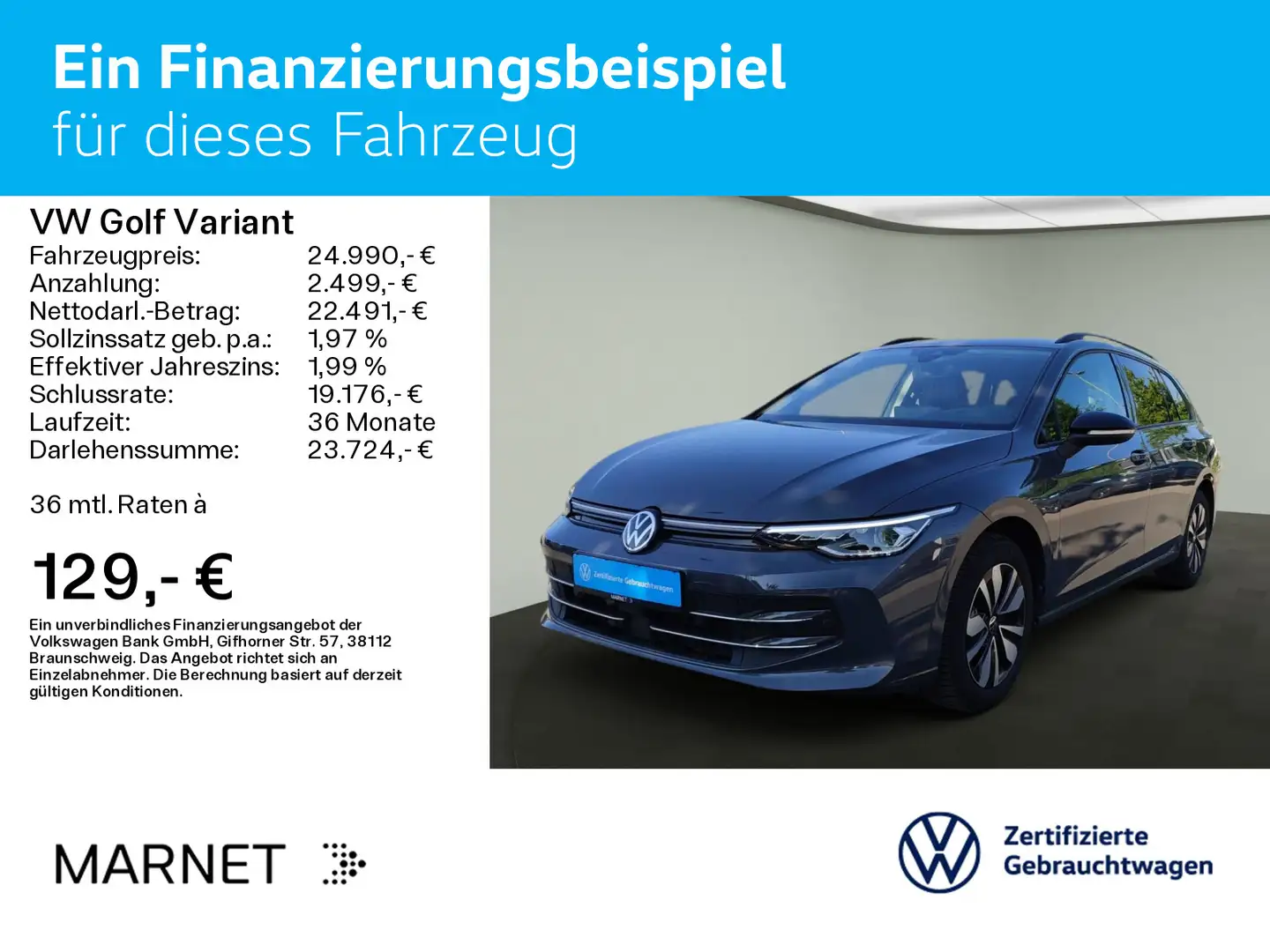 Volkswagen Golf Variant Golf VIII Variant 1.5 TSI GOAL*LED*AHK*KAMERA*NA Gris - 2