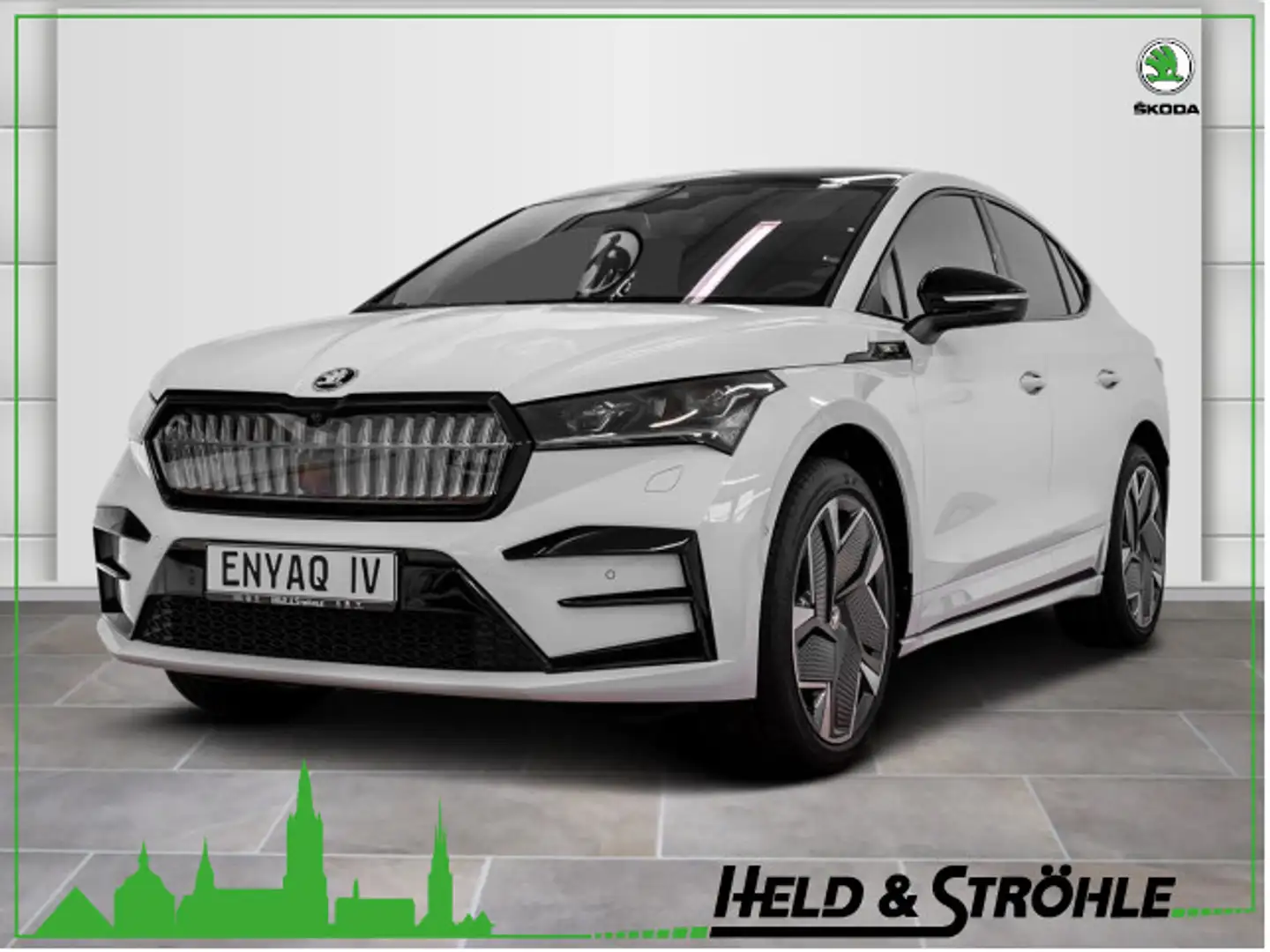 Skoda Enyaq Coupé RS 82 kWh Batterie SHZ MEMORY CANTON Weiß - 1