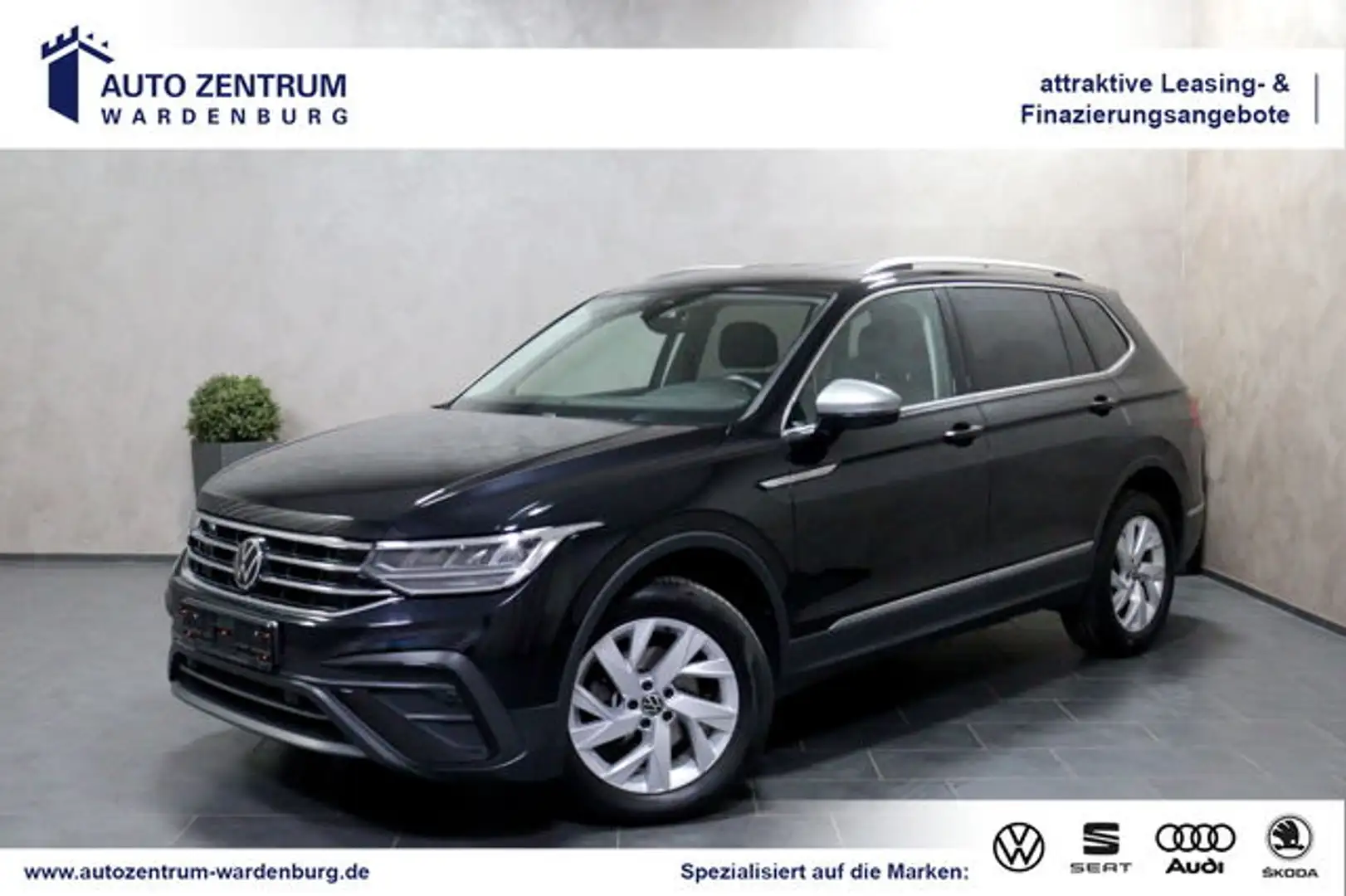 Volkswagen Tiguan Allspace 2.0 TDI DSG Life AHK LED HEADUP Schwarz - 1