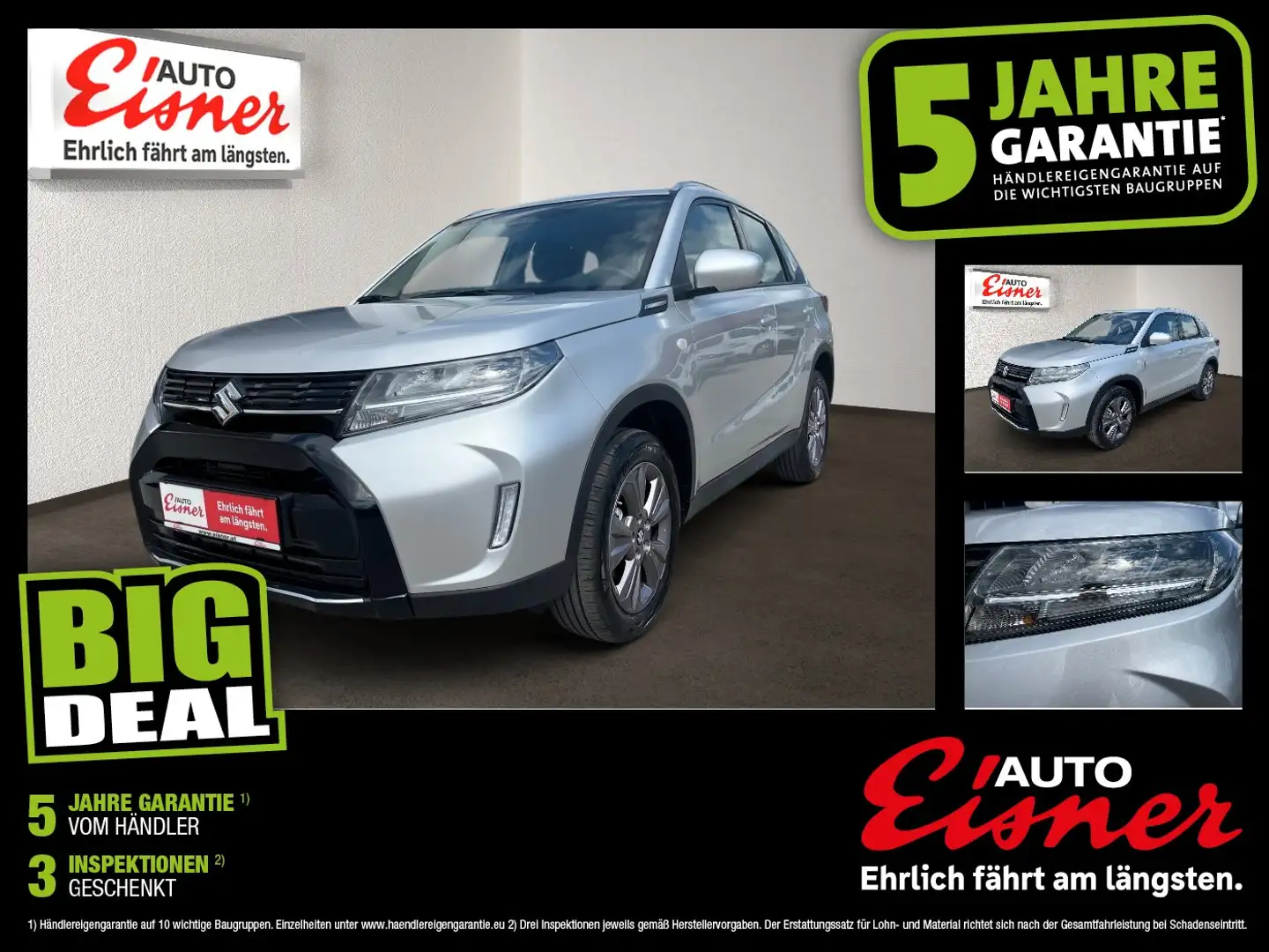 Suzuki Vitara 1.4 DITC Clear Facelift Fernlichtass. LED Silber - 1