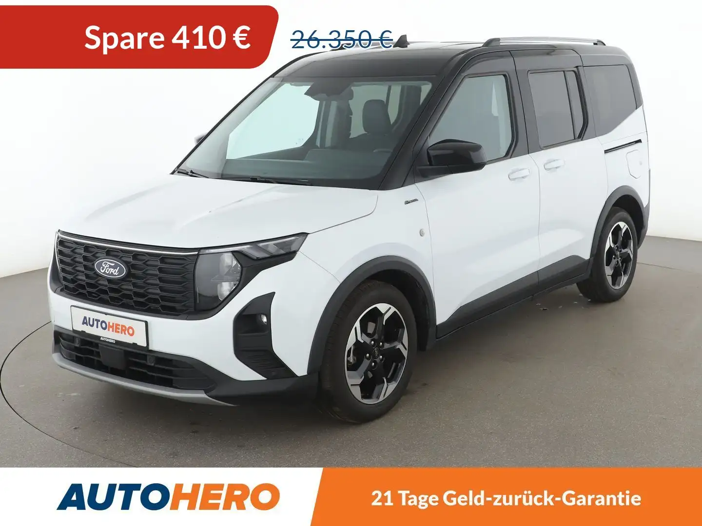 Ford Tourneo Courier 1.0 EcoBoost Active Aut.*NAVI*CAM*ACC*AHK*PDC* Weiß - 1