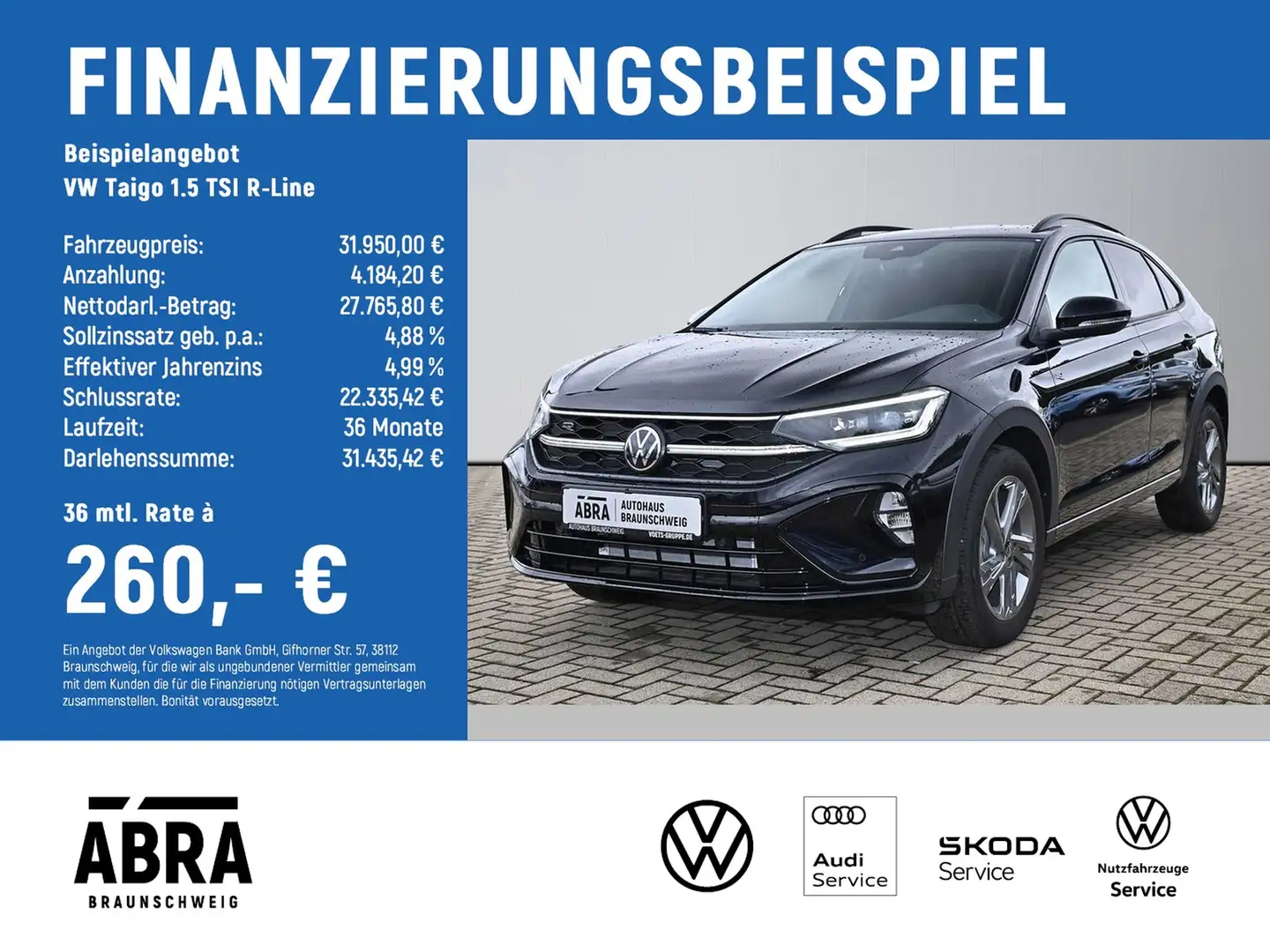 Volkswagen Taigo 1.5 TSI R-Line TAGESZULASSUNG Noir - 2