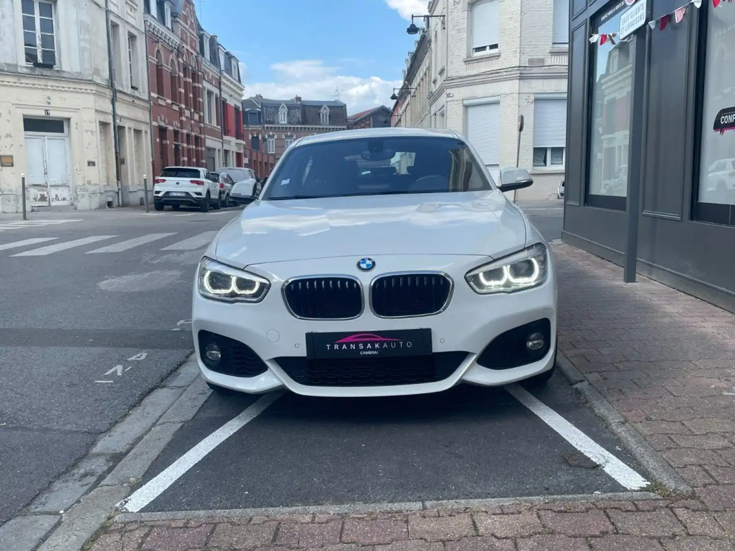 BMW 116 SERIE F20 LCI2 116i 109 ch Pack M / RADAR DE RECUL Weiß - 2