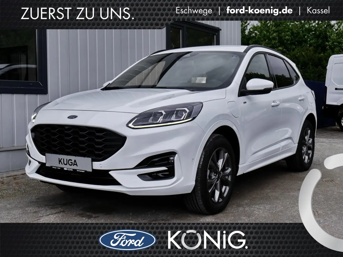 Ford Kuga ST-Line Plug-in-Hybrid ACC+LED+ParkAssist Klima Weiß - 1