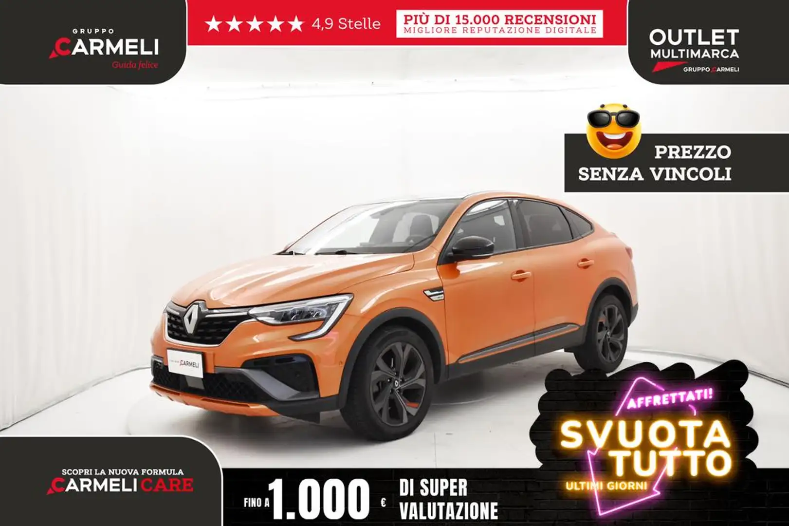 Renault Arkana 1.6 hybrid R.S. Line E-Tech 145cv Arancione - 1
