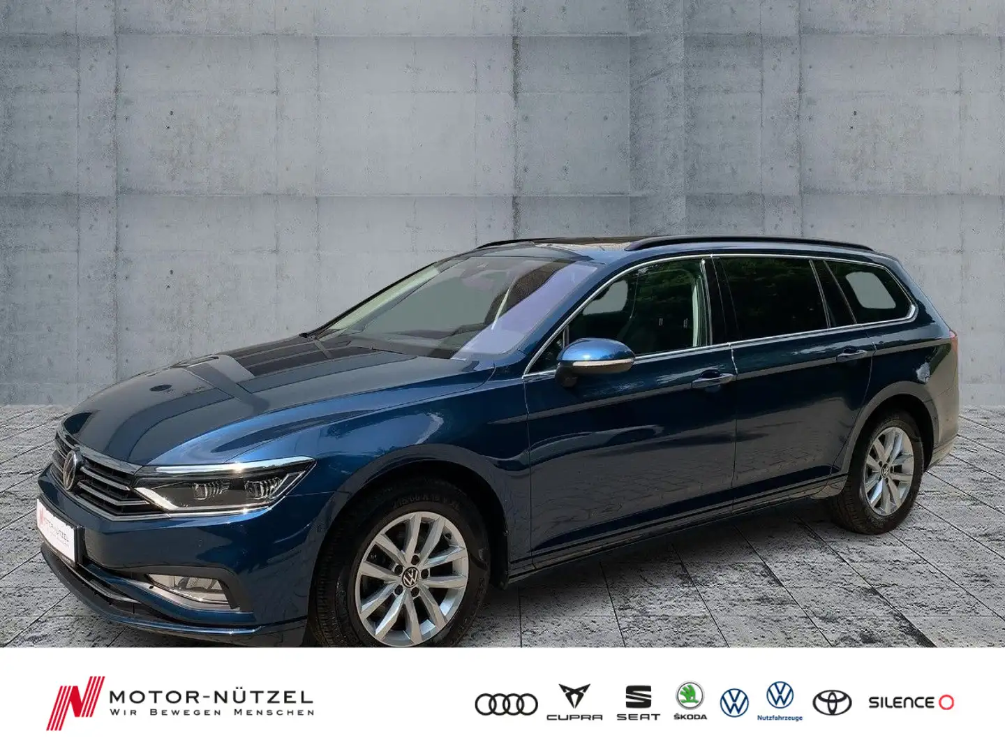 Volkswagen Passat Variant 1.5 TSI BUSINESS MATRIX+AHK+PANO Blau - 1