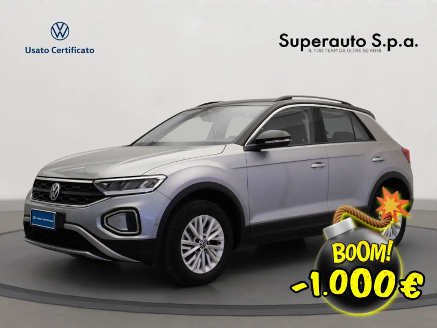 Volkswagen T-Roc 2.0 TDI SCR Life Gris - 1