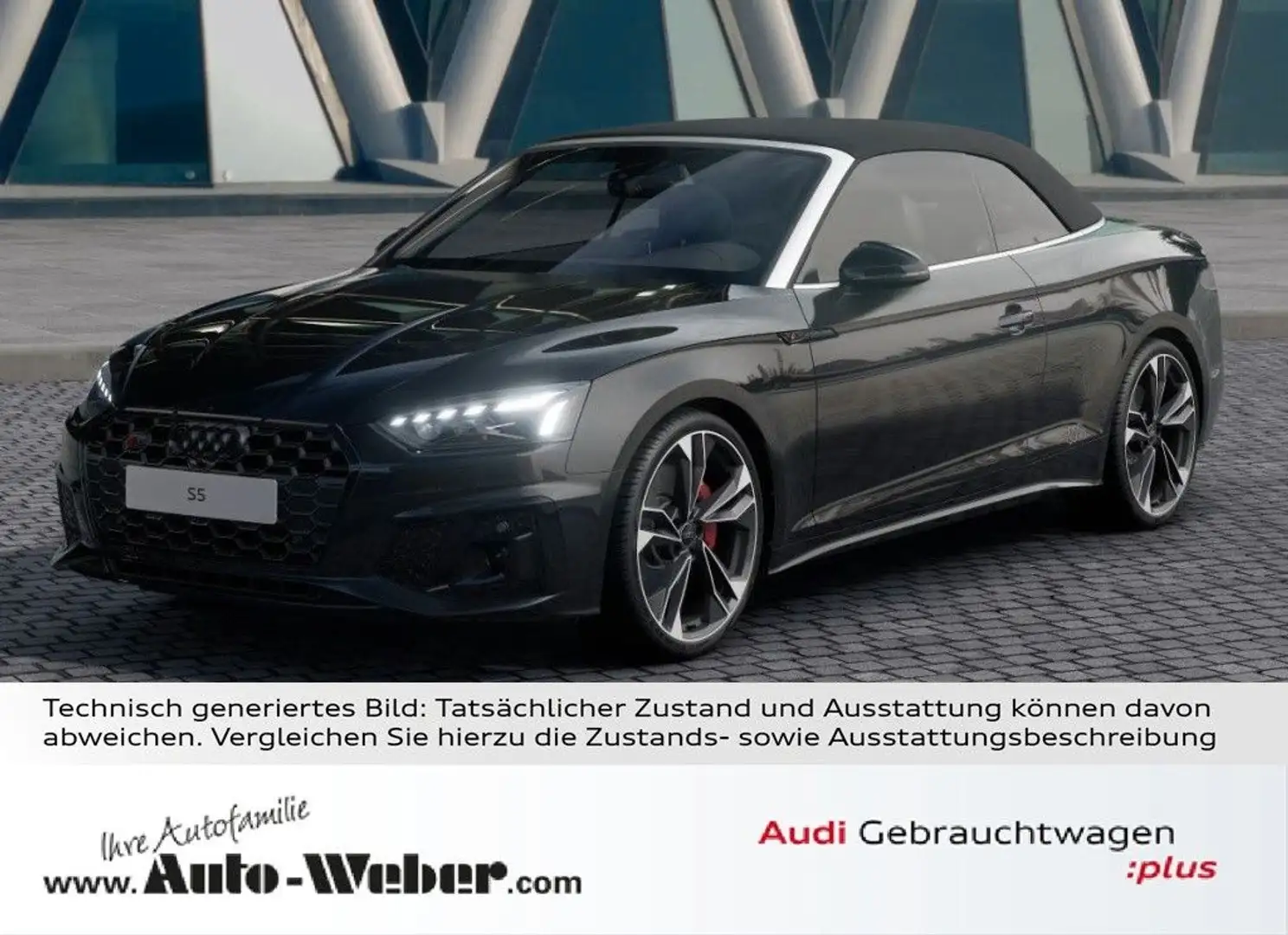 Audi S5 Cabriolet TFSI qu comp+ BLACK KOPFRAUMHZ KAM Schwarz - 1