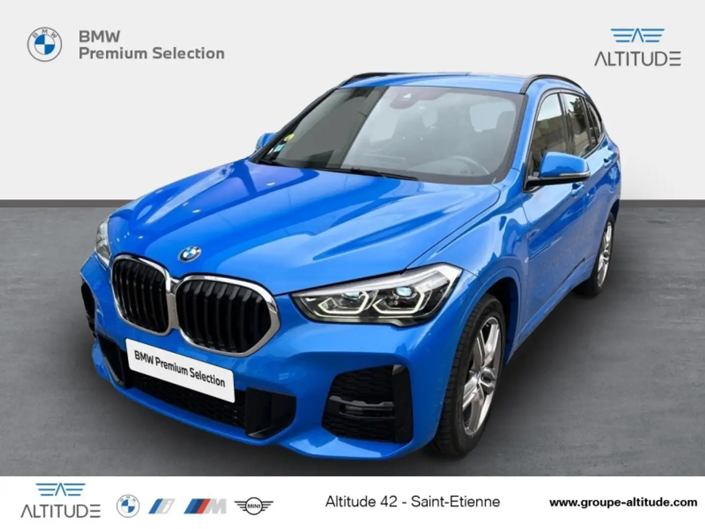 BMW X1 sDrive18dA 150ch M Sport Bleu - 1