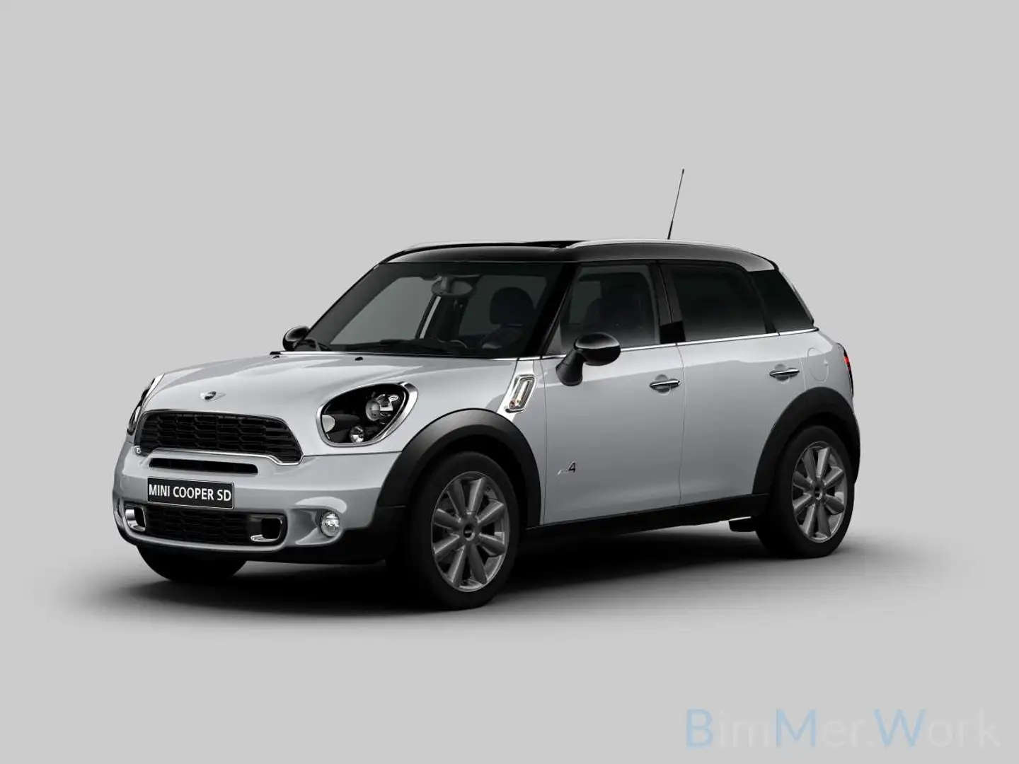 MINI Cooper Countryman SD All4+Pano+H&K+Leder+Xenon+ Weiß - 1