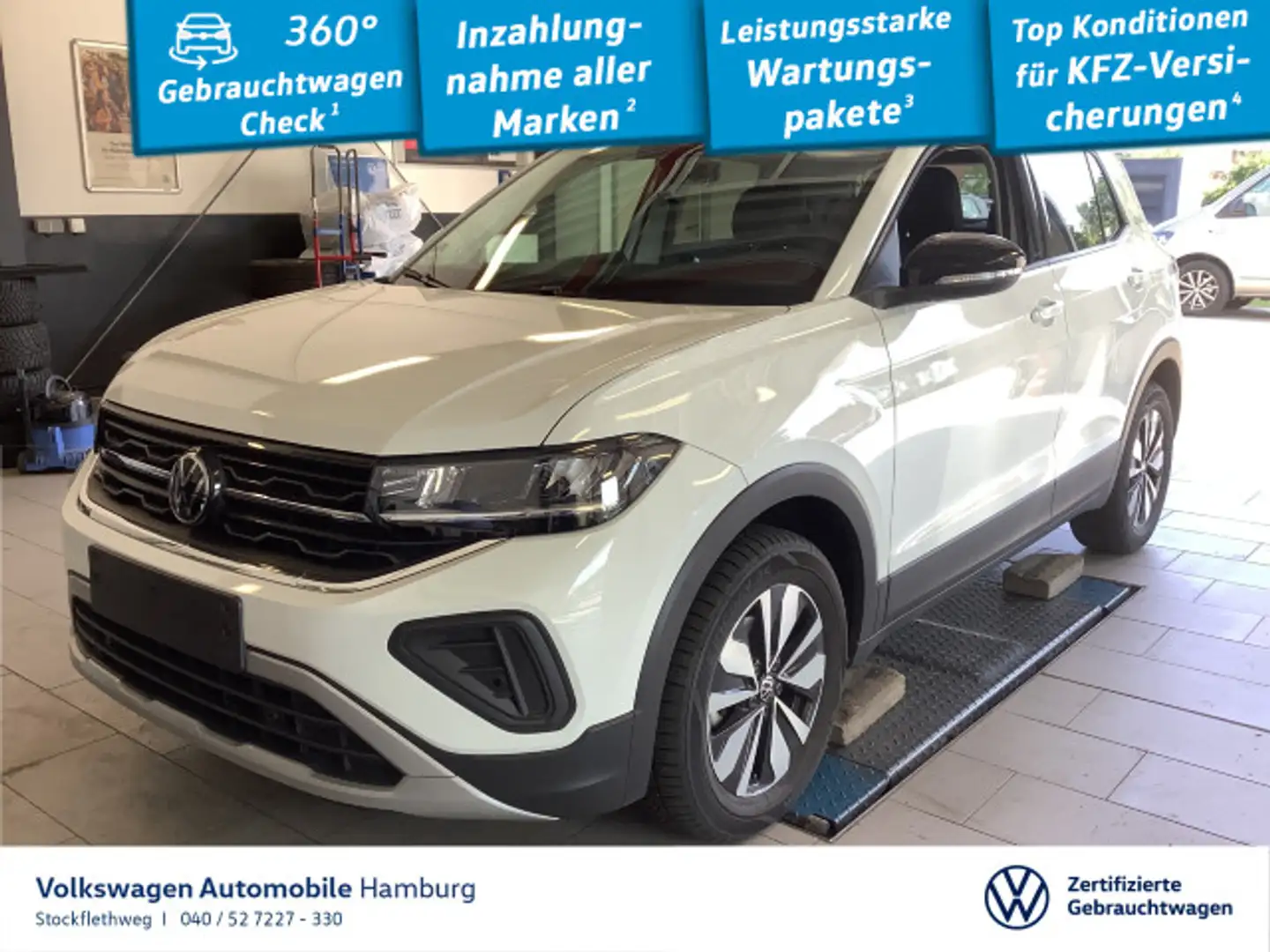 Volkswagen T-Cross 1.5 TSI Goal DSG ACC Navi Stzhzg CarPlay Weiß - 1