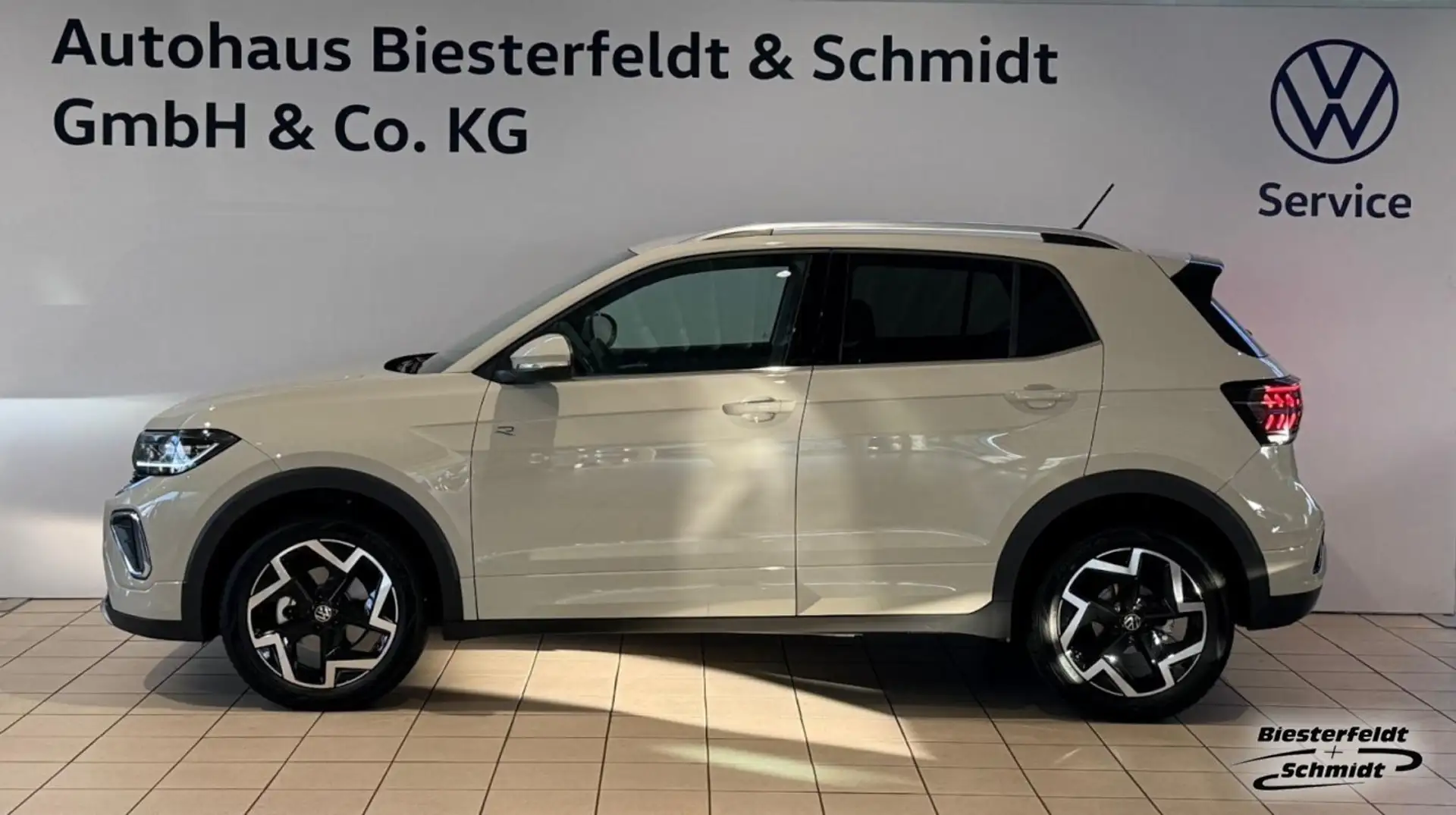 Volkswagen T-Cross R-Line 1.0TSI DSG AHK RFK LED SHZ ACC Klima Gris - 1