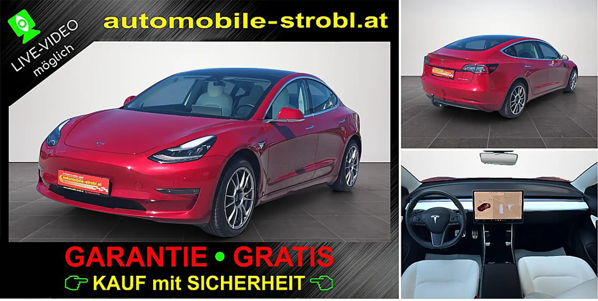 Tesla Model 3 Long R. AWD *AHV*GARANTIE* Rot - 1