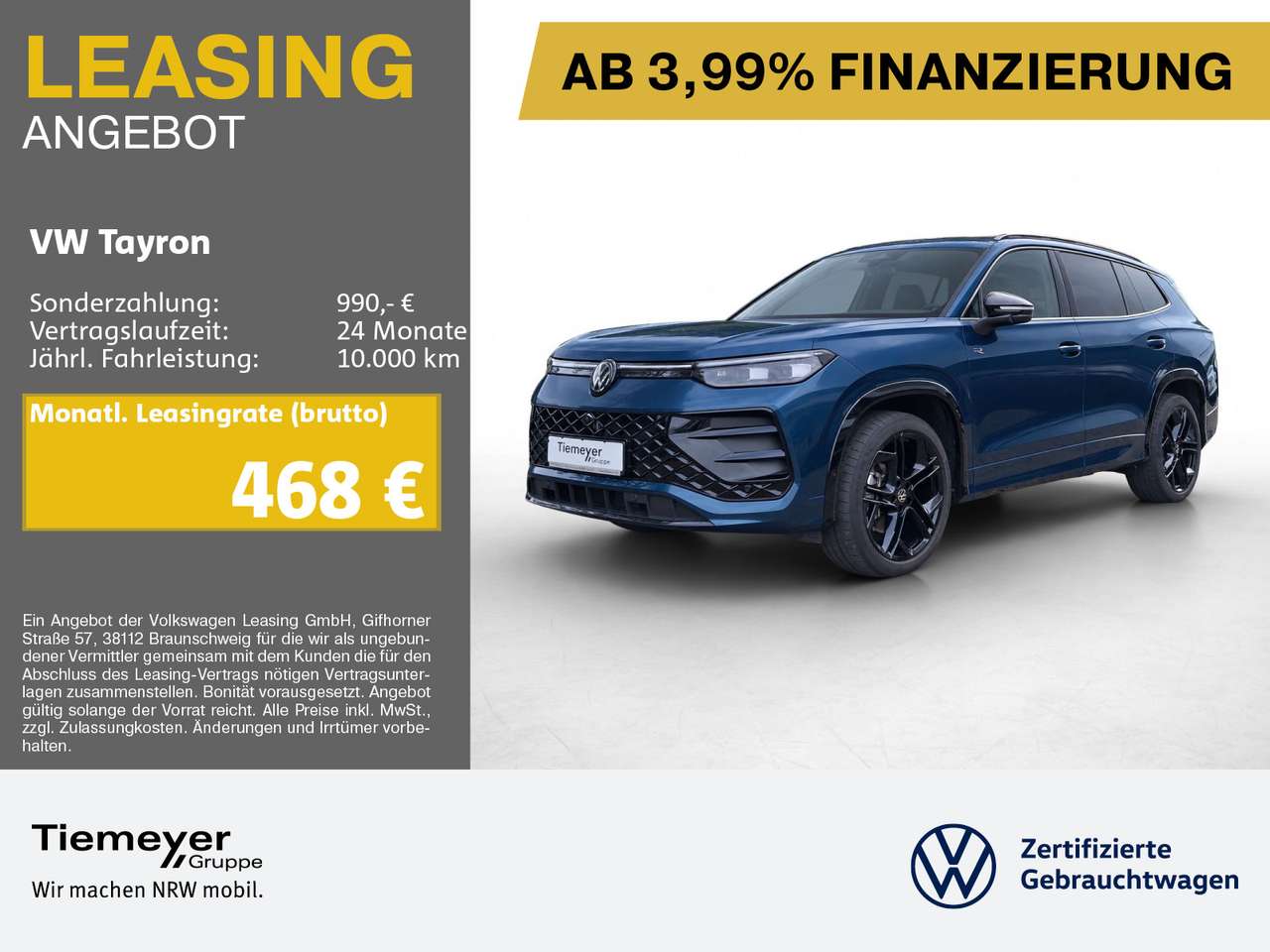 Volkswagen Tayron — Volkswagen Tayron 2.0 TDI DSG 4M R-LINE UPE80 7-SITZE LM20