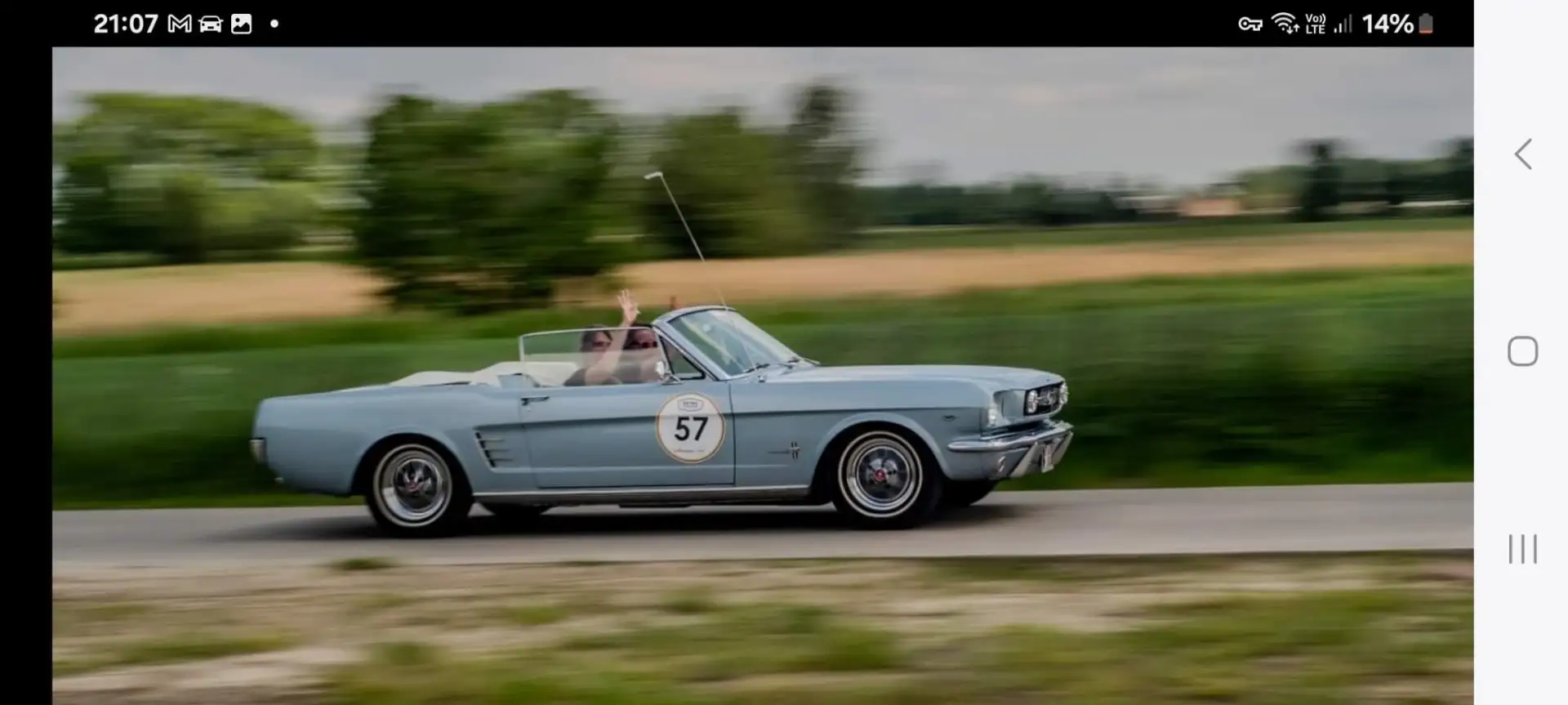 Oldtimer Ford Ford Mustang cabriolet 1966 V8 289 Blau - 2