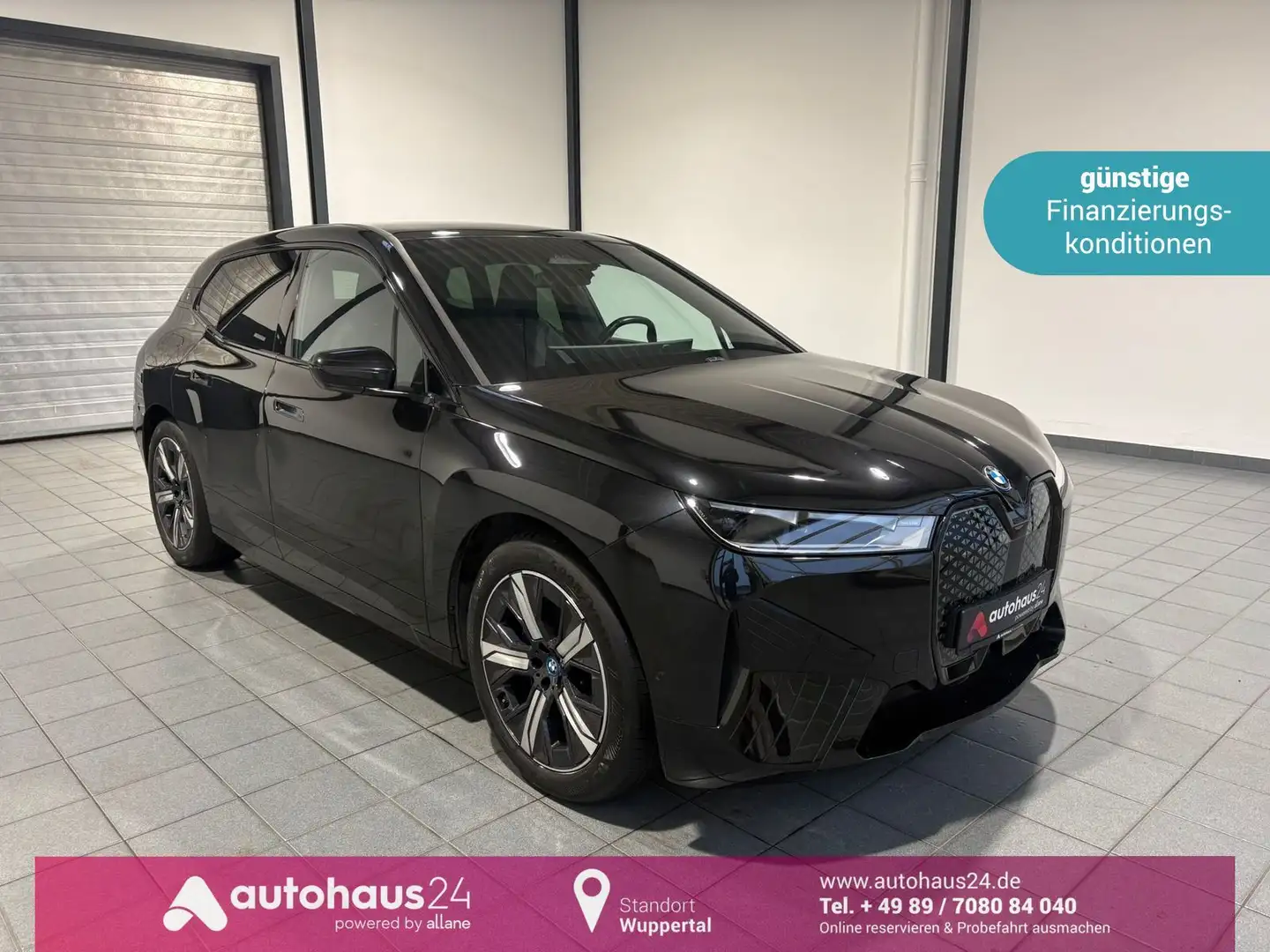 BMW iX xDrive40 Sport LED|Navi|Pano|Kamera Schwarz - 1