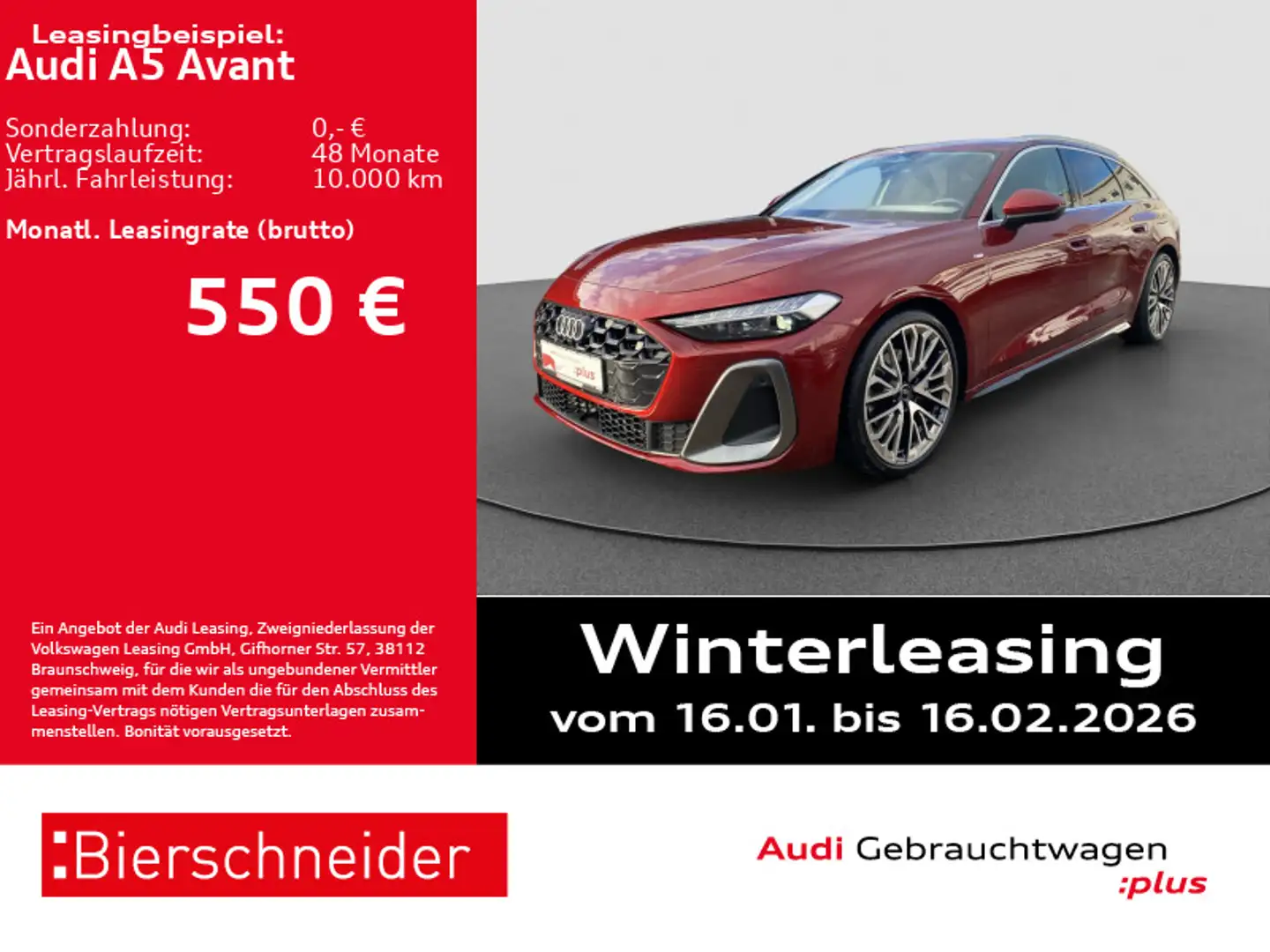 Audi A5 TFSI S-Line 20 AHK LED CAM ACC Rot - 1