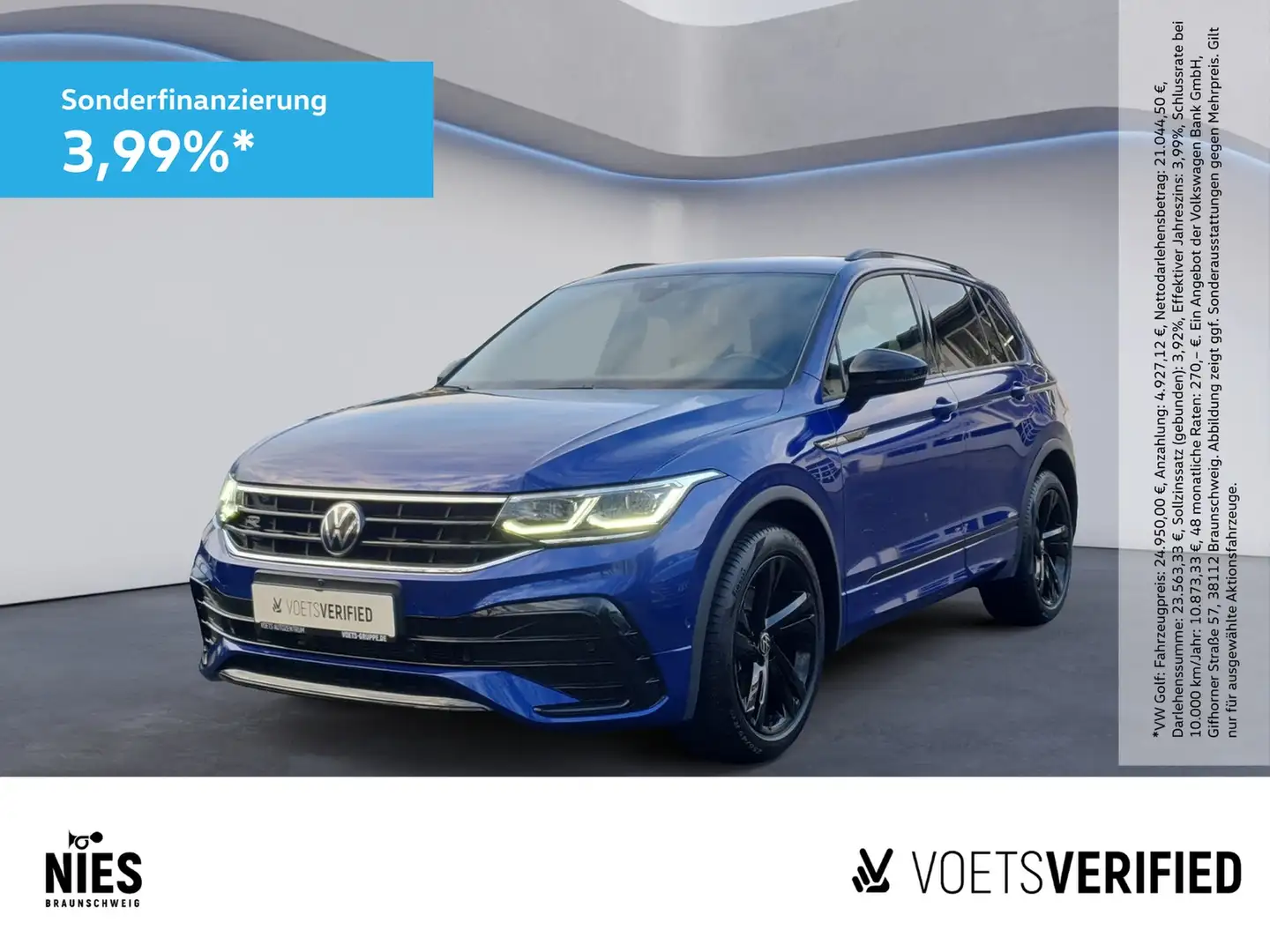 Volkswagen Tiguan R-Line 1.5 TSI DSG MATRIX-LED+PDC+RearView Blau - 1