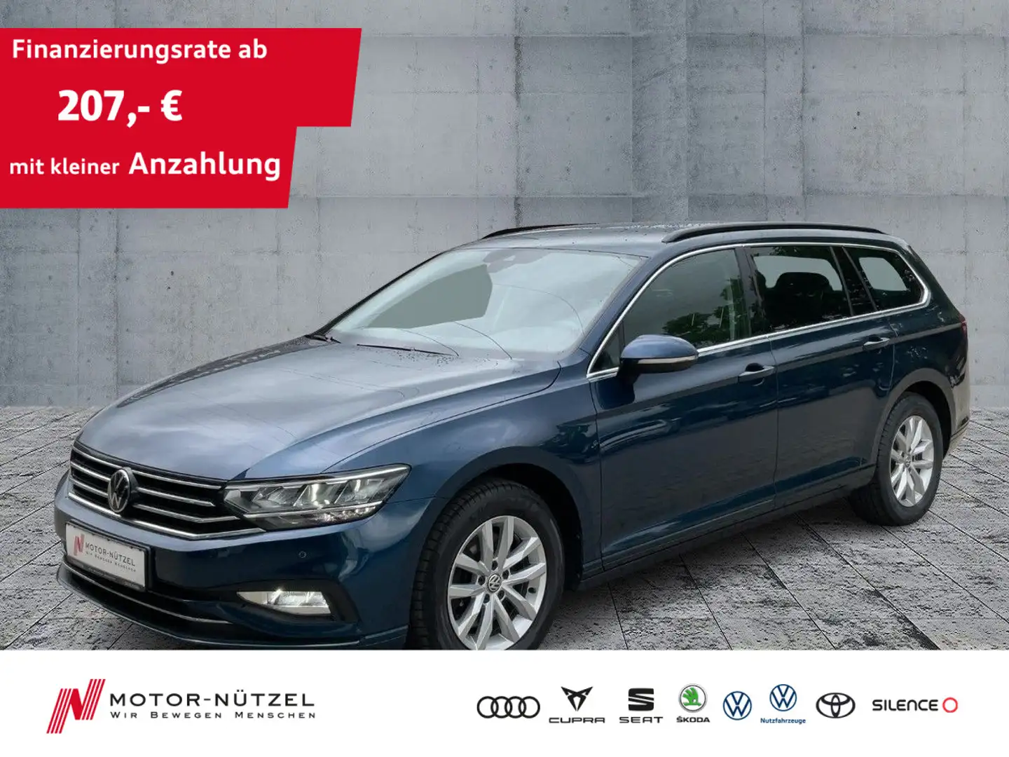 Volkswagen Passat Variant 2.0 TDI DSG BUSINESS LED+NAV+AHK Bleu - 1