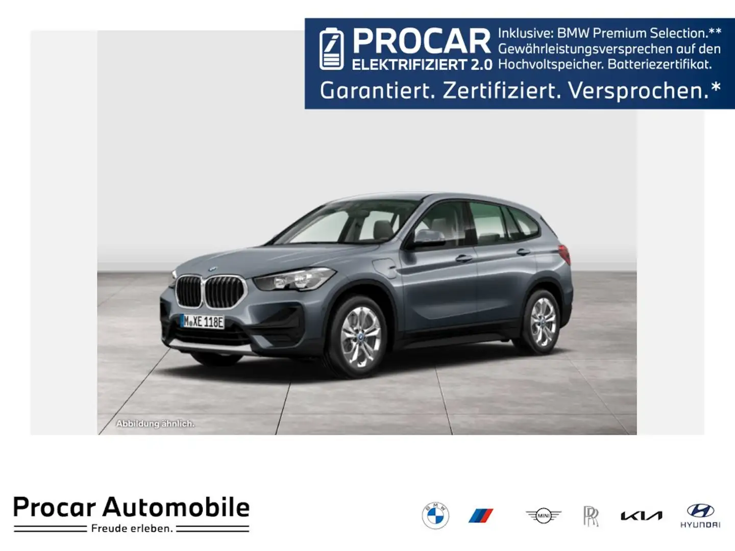 BMW X1 xDrive25e NAVI+KAMERA+AHK+LEDER Grau - 1