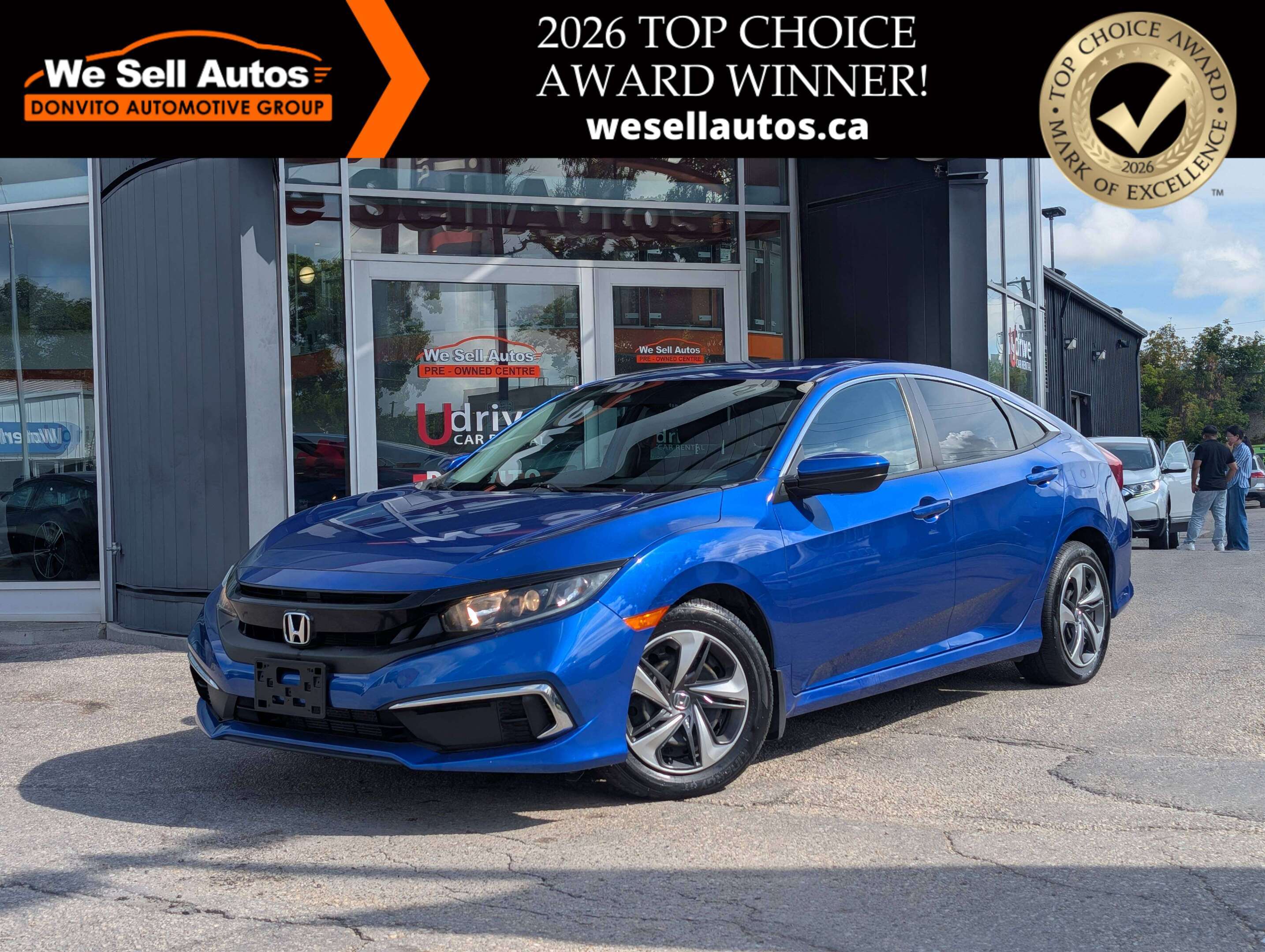 2021 Honda Civic LX w/Adaptive Cruise Control, Heated Seats & More!
