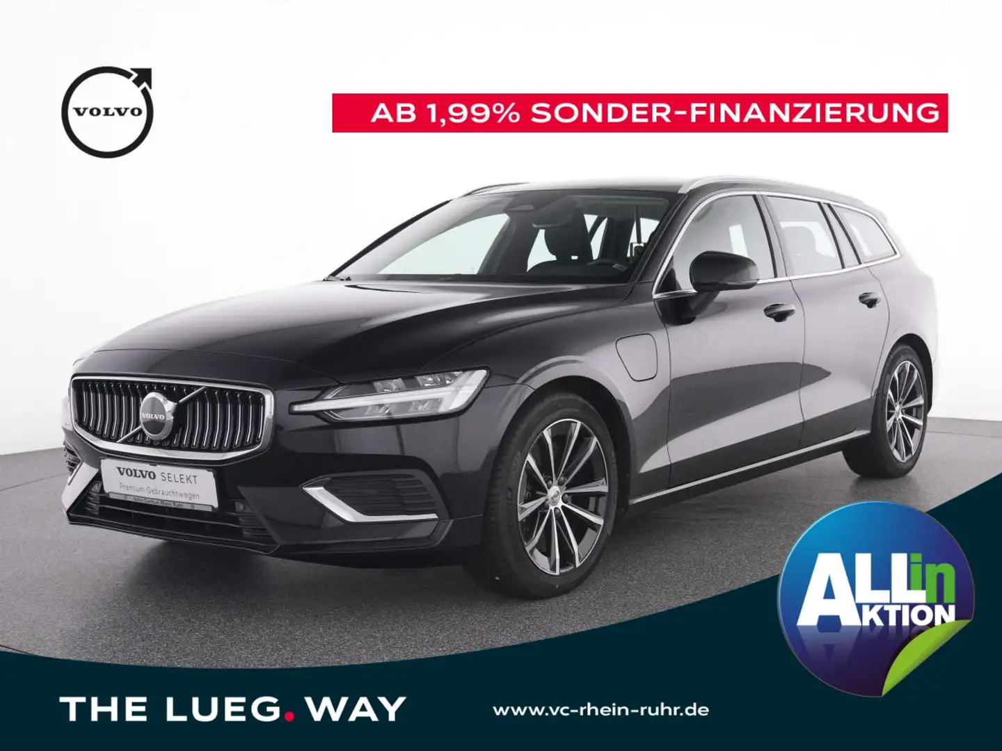 Volvo V60 T6 Twin AWD Core +AHK+WINTERPAK+MEMORY+ Сірий - 1