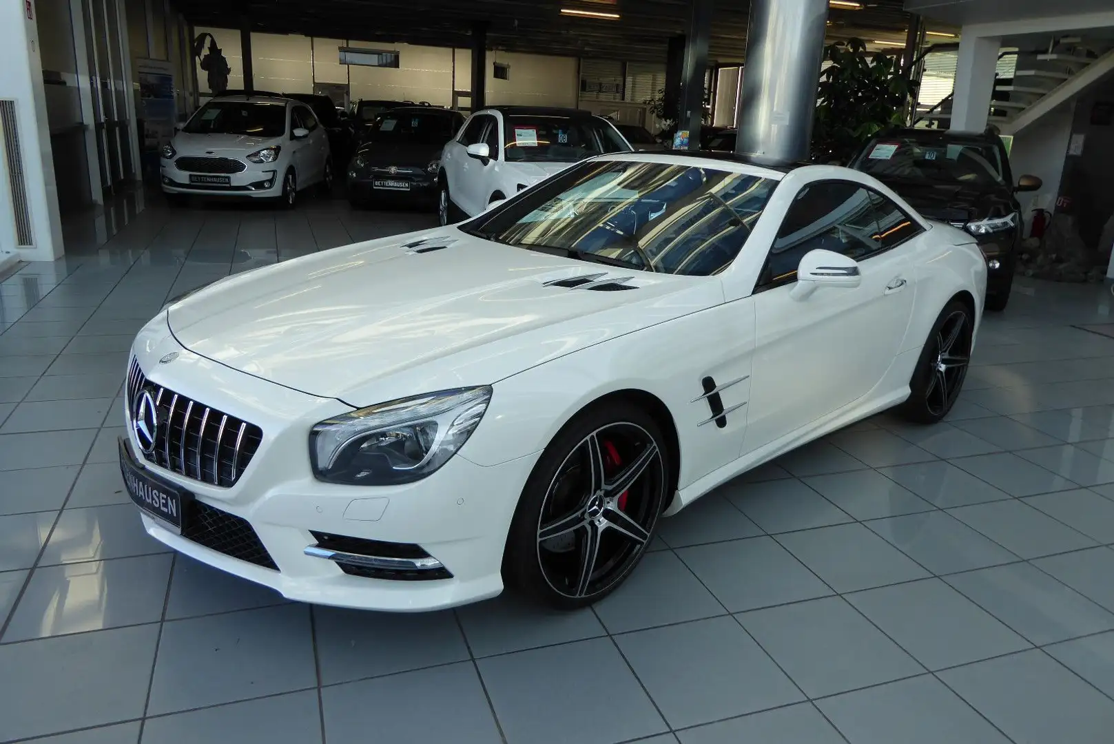 Mercedes-Benz SL 500 /550 Weiß-Rot 20 Zoll Pano Airscarf AMG Weiß - 1