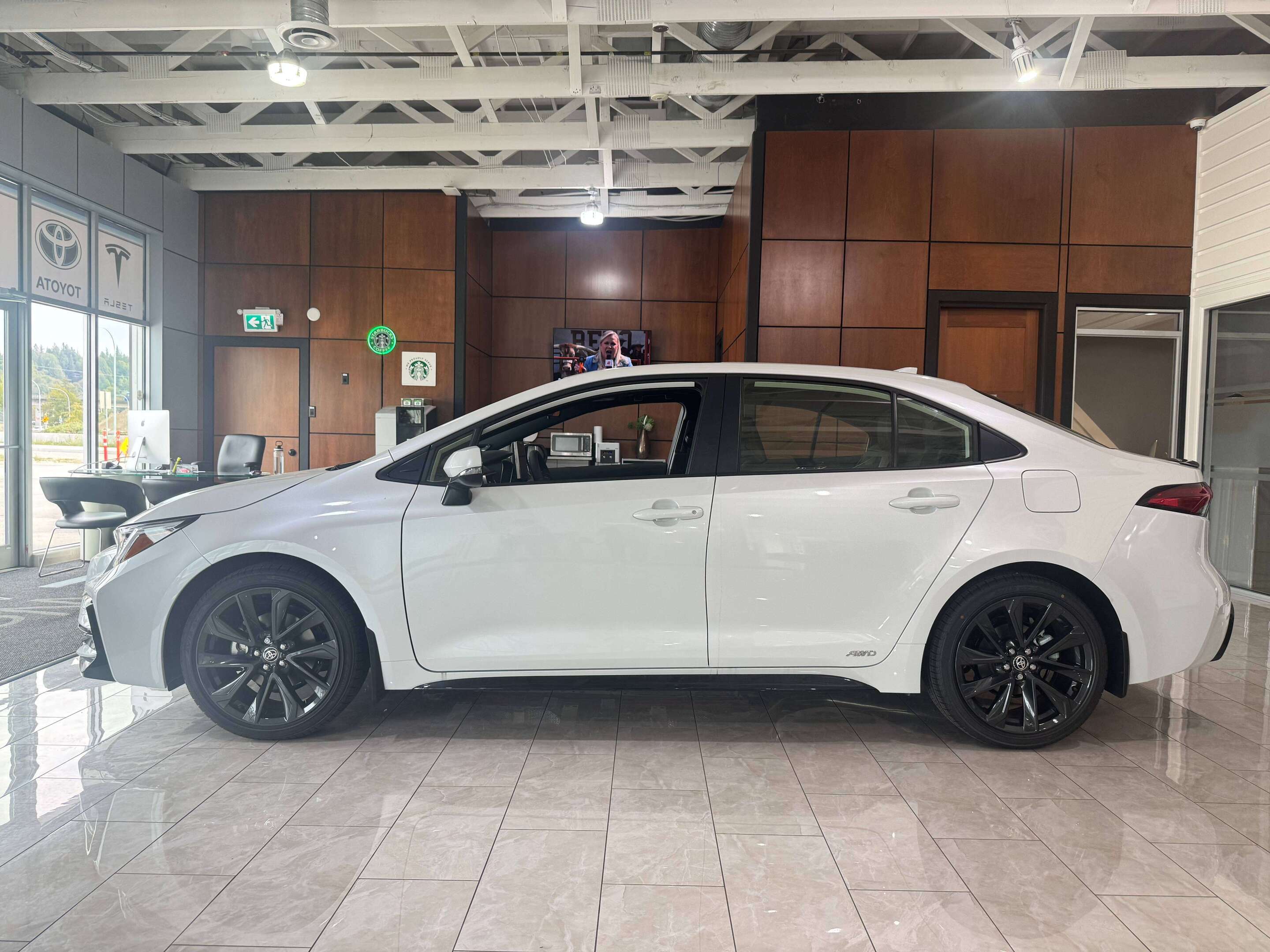 White 2026 Toyota Corolla Hybrid Sedan  Automatic