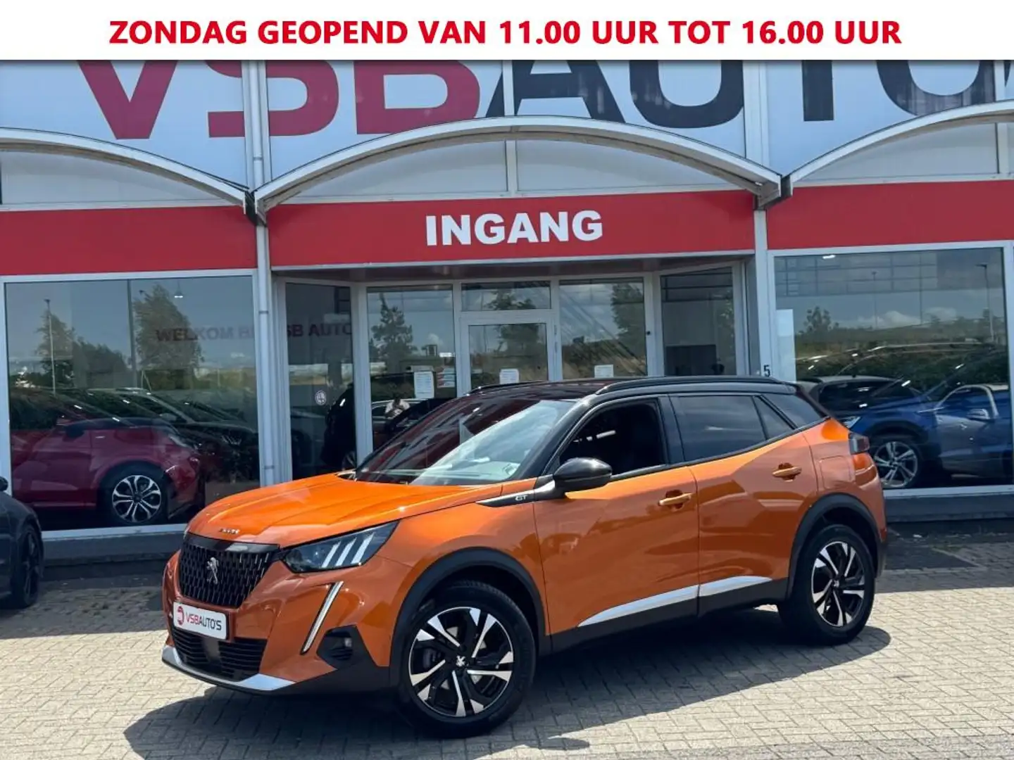 Peugeot 2008 1.2 PURETECH AUT. 130PK GT LINE LED NAVI CAMERA CA Oranje - 1