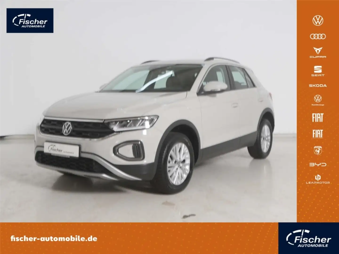 Volkswagen T-Roc 1.5 TSI Life DSG AHK/LED/NAV/PDC/DC/Sitzhz. Gris - 1