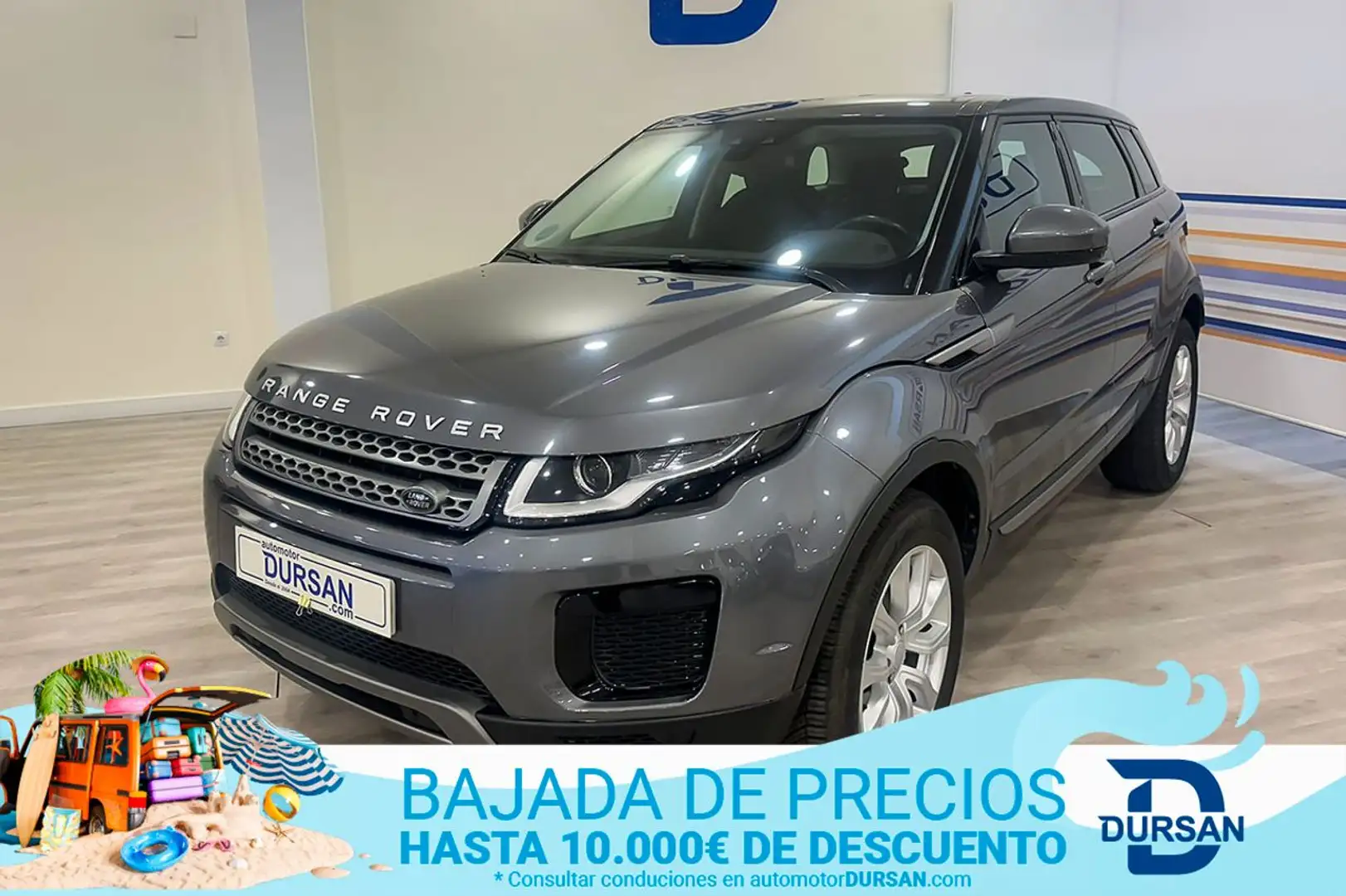 Land Rover Range Rover Evoque 2.0L TD4 Diesel 110kW 150CV 4x4 SE Gris - 1