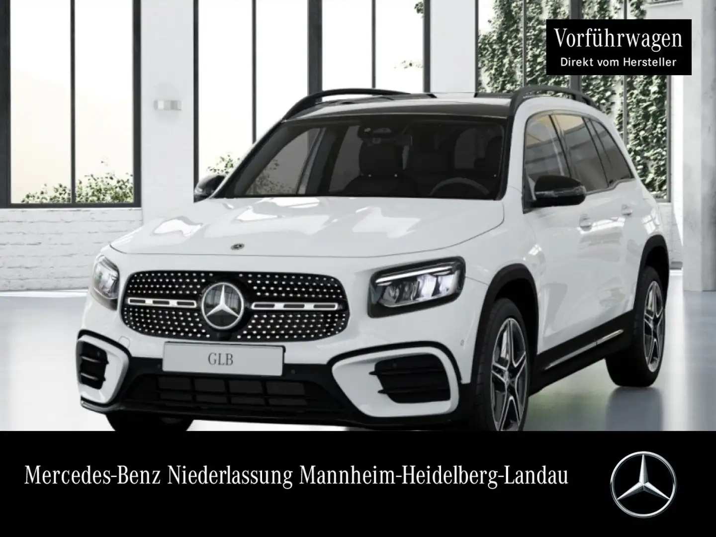 Mercedes-Benz GLB 200 AMG+NIGHT+PANO+360°+AHK+LED+19"+TOTW+7G Weiß - 1