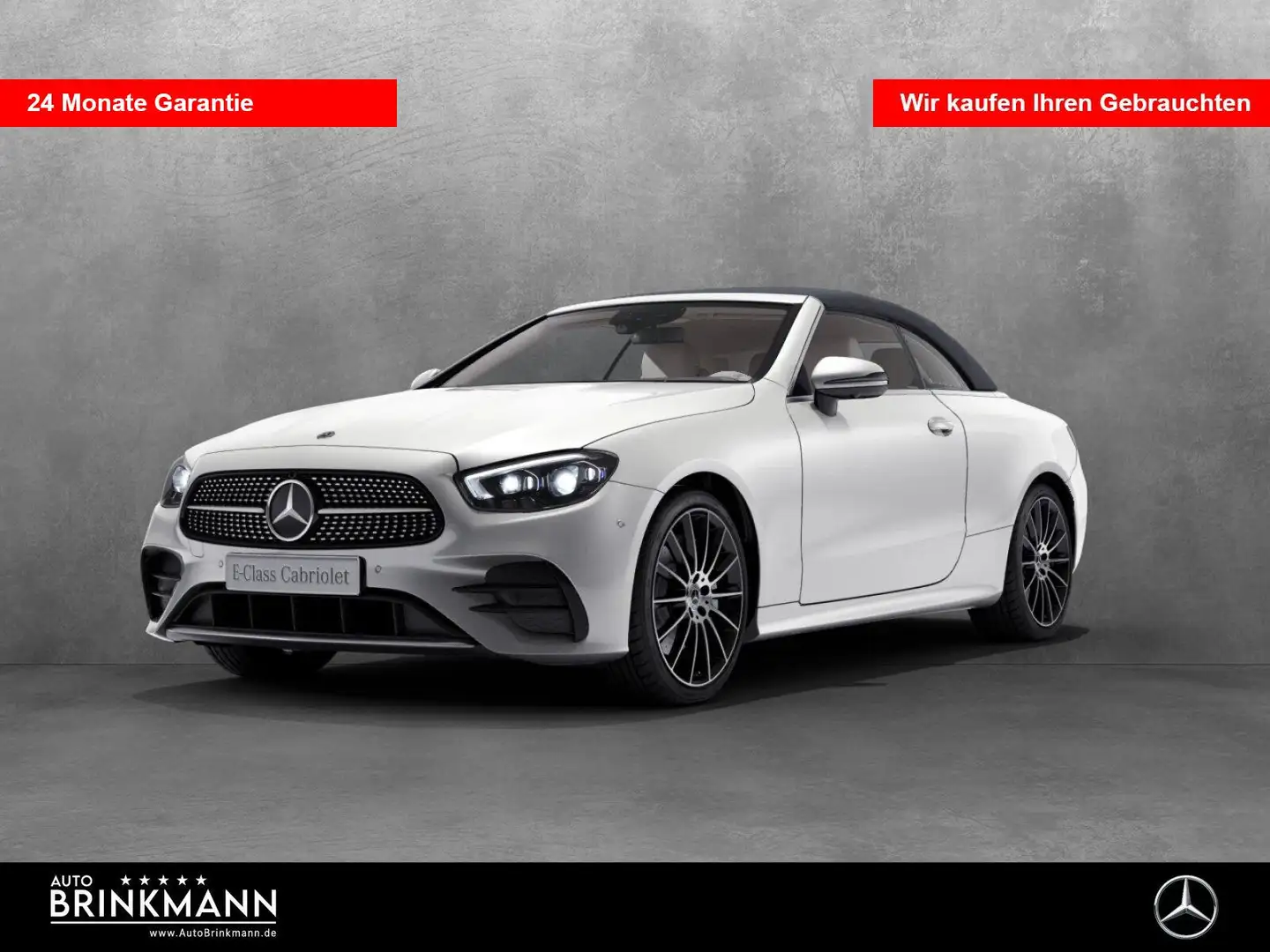Mercedes-Benz E 450 E 450 4M Cabriolet AMG-LINE/AIRMATIC/MEMORY LED Wit - 1