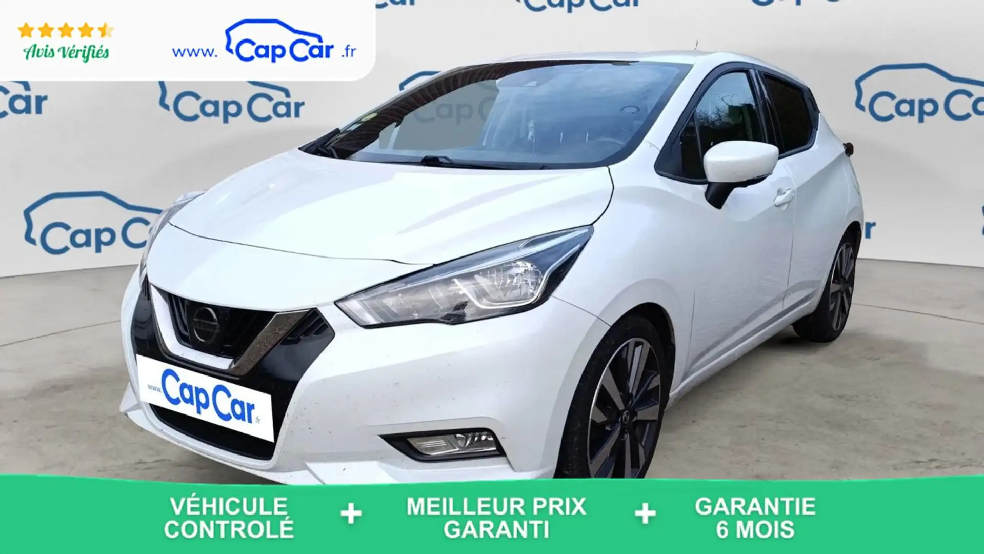 Nissan Micra 1.5 90 Tekna Blanc - 1