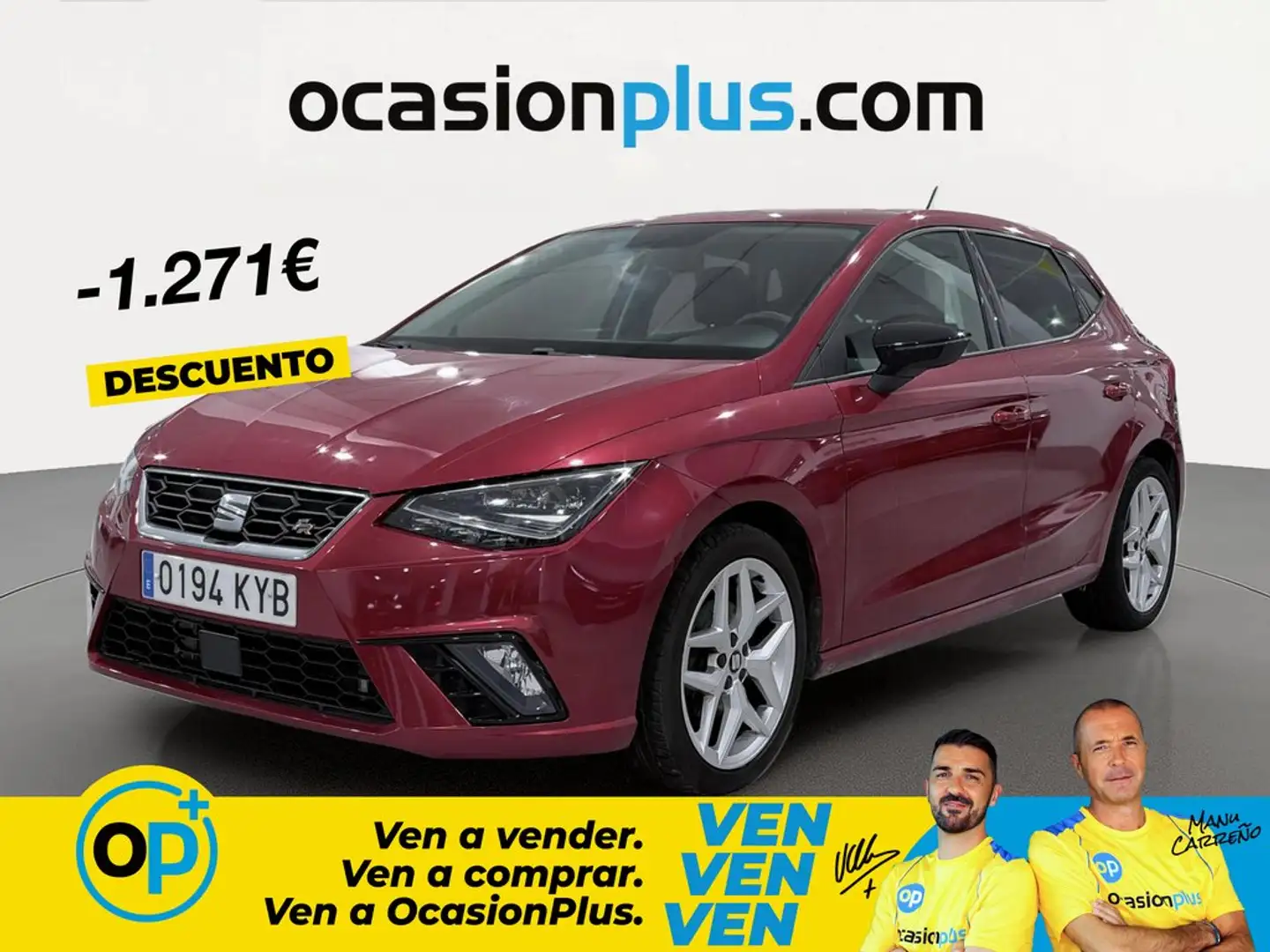 SEAT Ibiza 1.6TDI CR S&S FR 95 Rojo - 1
