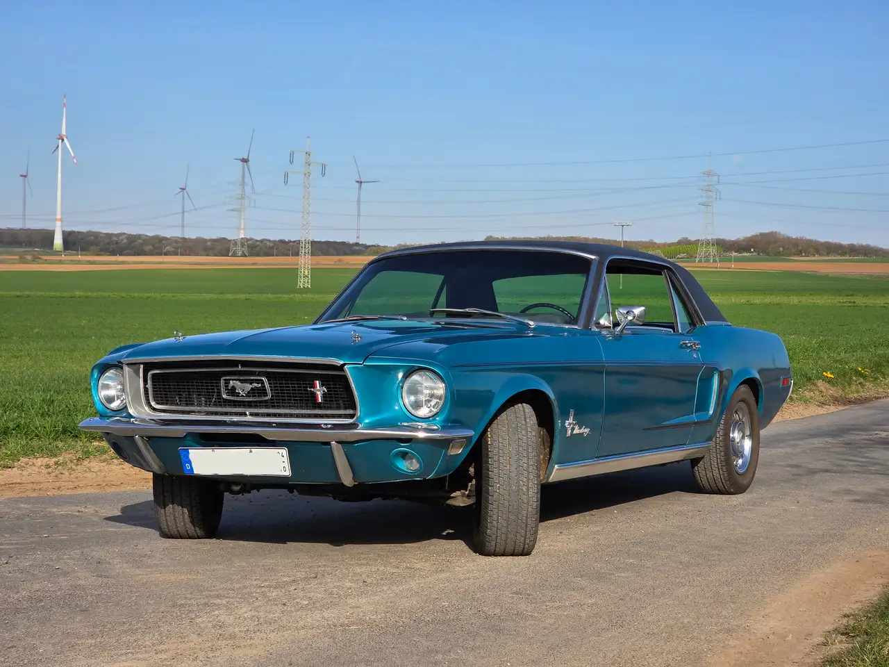 Ford Mustang 68 J-Code Coupe 302 V8 Matching Numbers, foto 1
