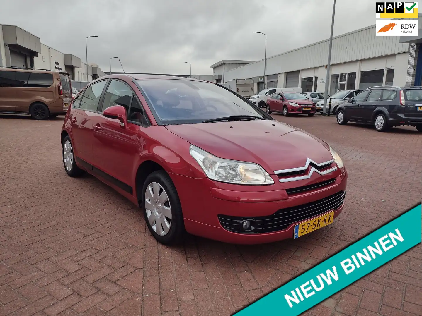 Citroen C4 1.6-16V Ligne Ambiance MOOIE AUTO BEL 0619590613 A Rot - 1
