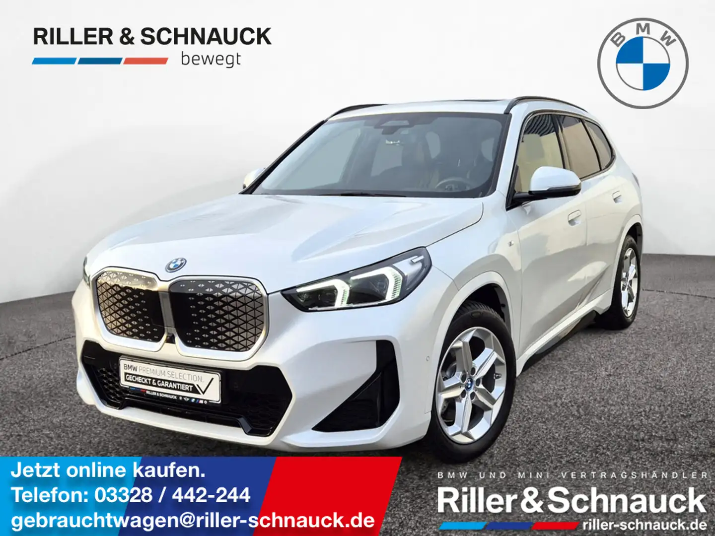 BMW iX1 xDrive30 M Sport AHK+PANO+360°KAM+HUD+ACC Weiß - 1