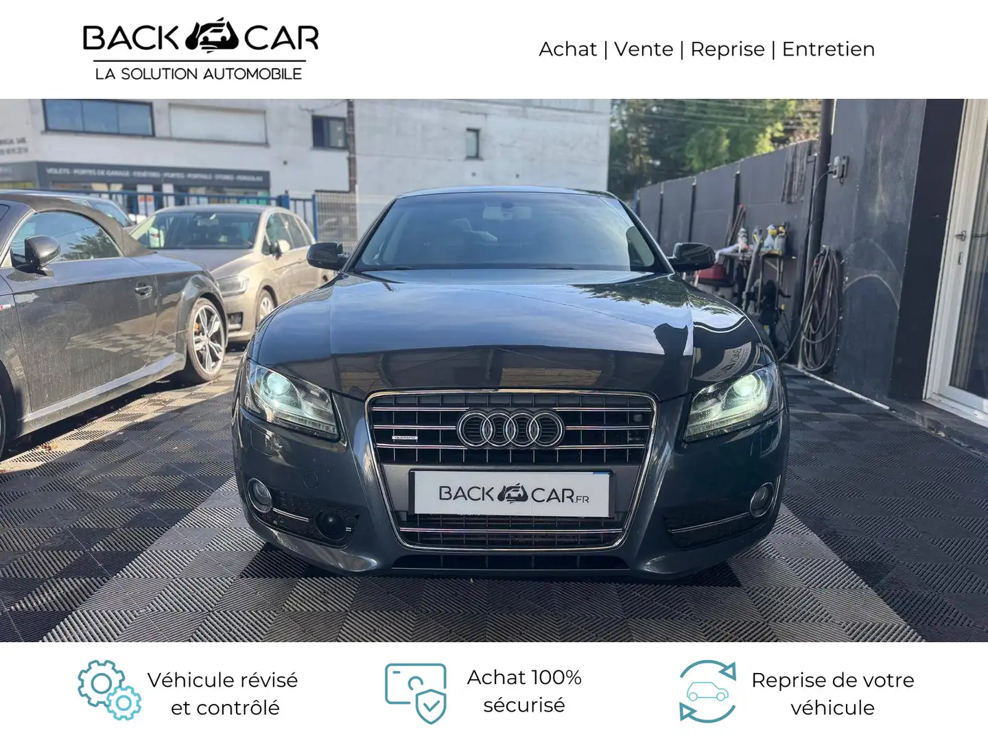 Audi A5 2.0 TFSI 211 Ambition Luxe Quattro S tronic Gris - 2