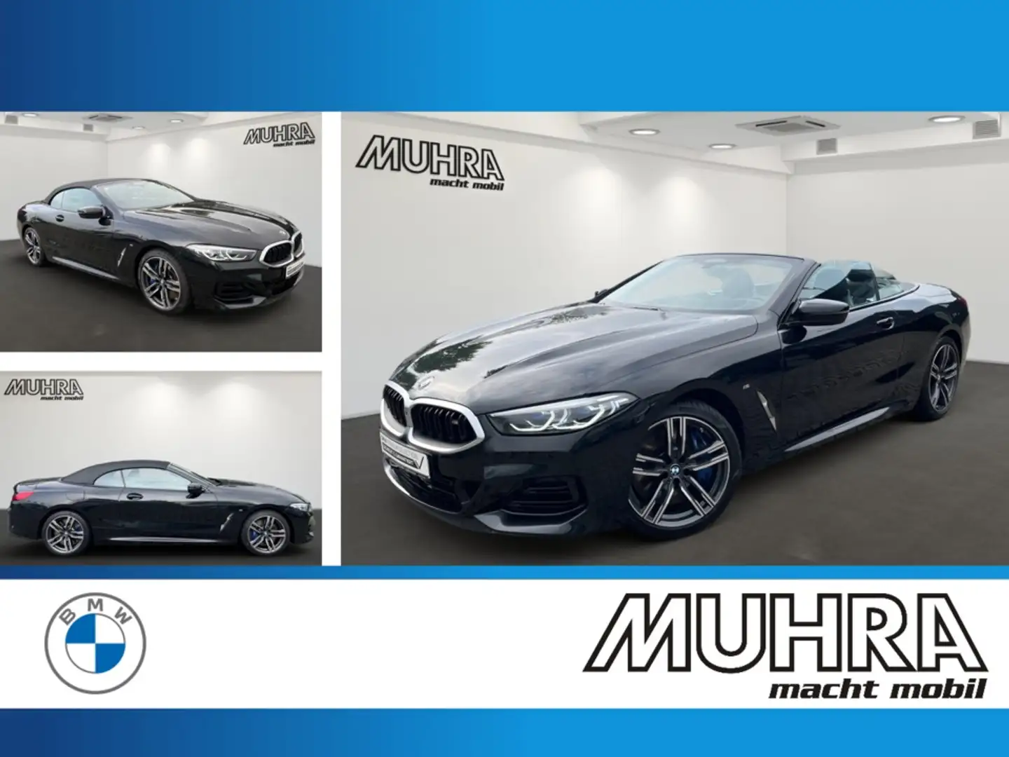BMW M850 i xDrive Cabrio Leas.o.Anz.ab 699,- EUR !!!! Noir - 1